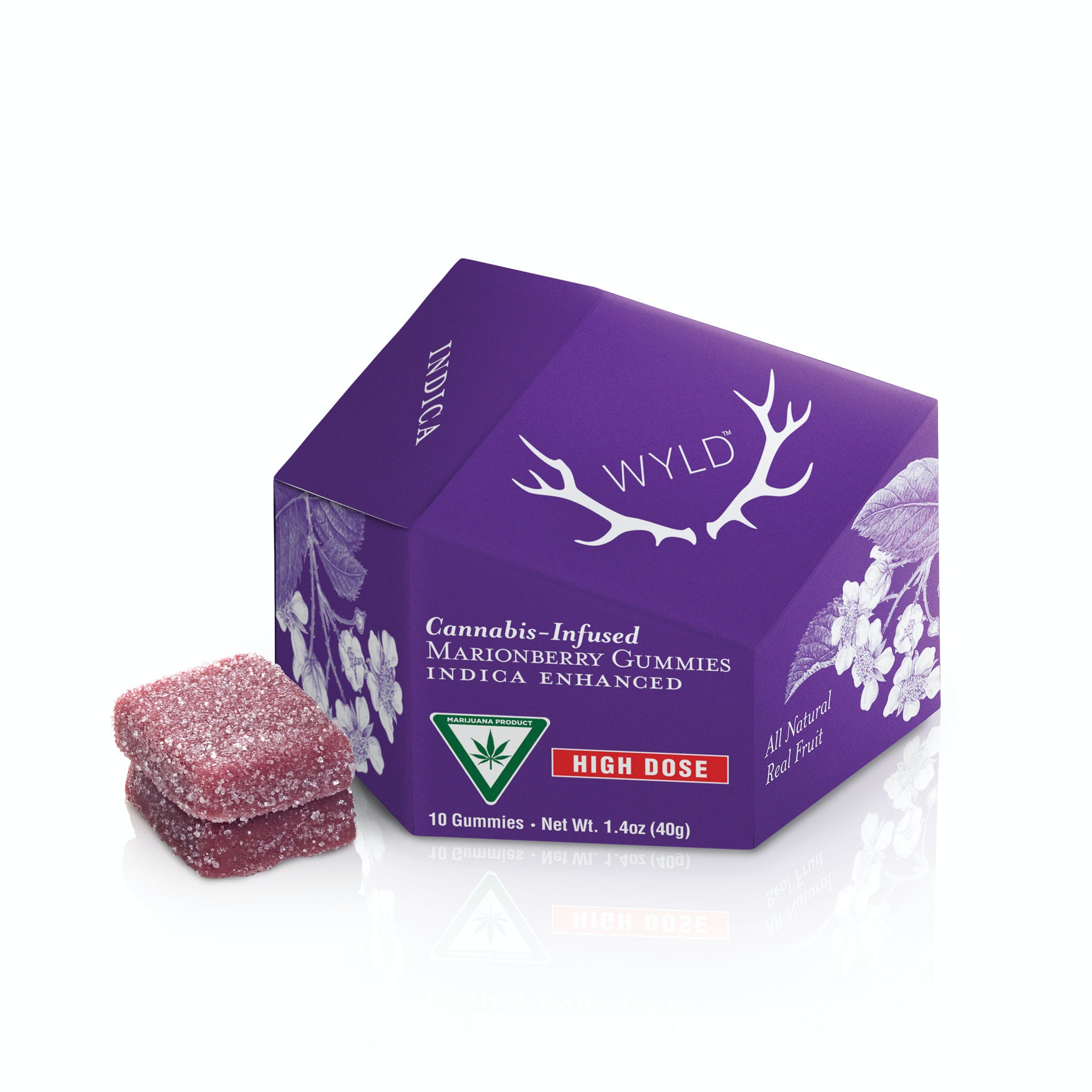 *HIGH DOSE* Marionberry Indica Enhanced Gummies | MI