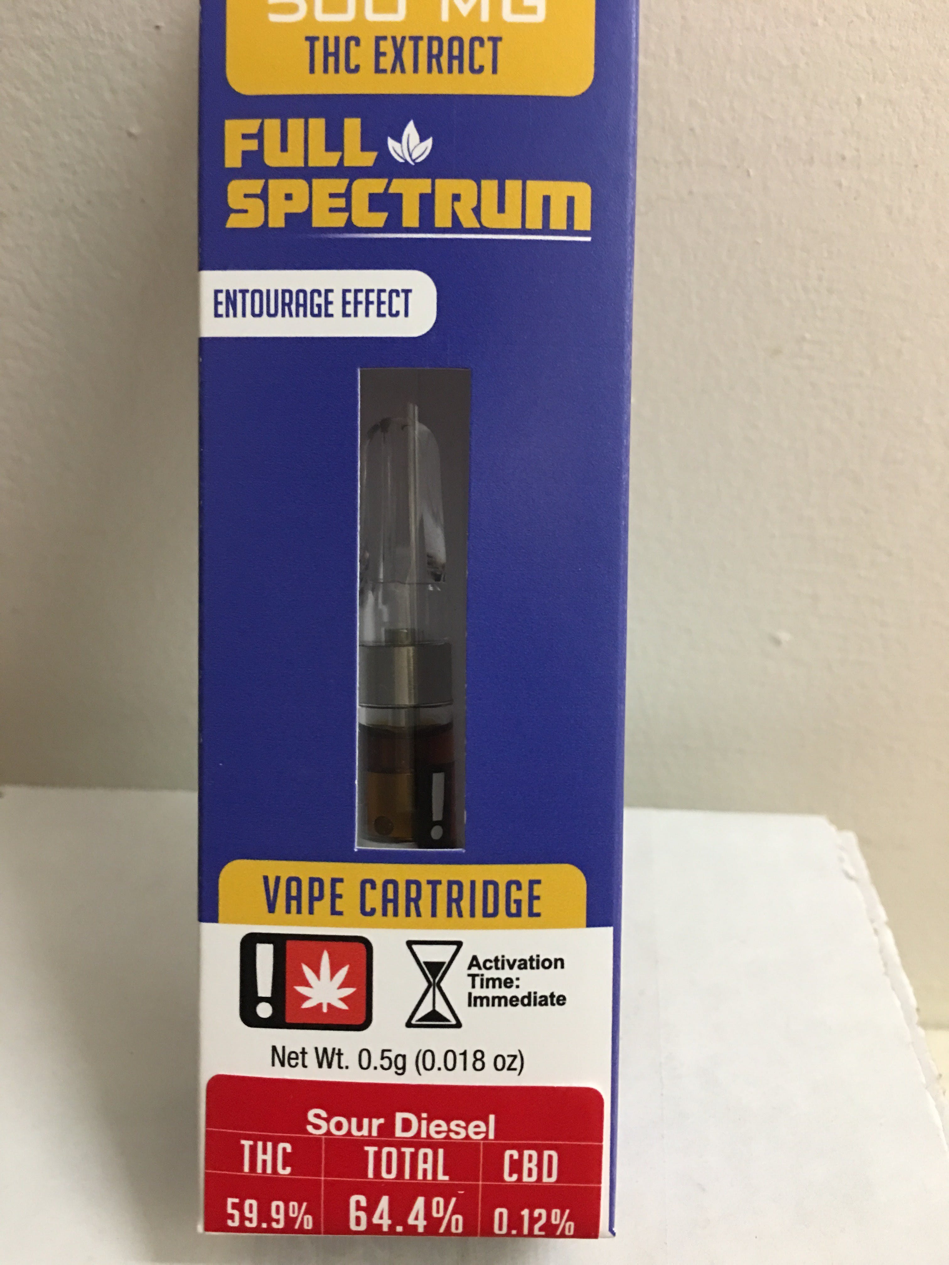 Full Spectrum Cartridge - Sour Diesel .5g