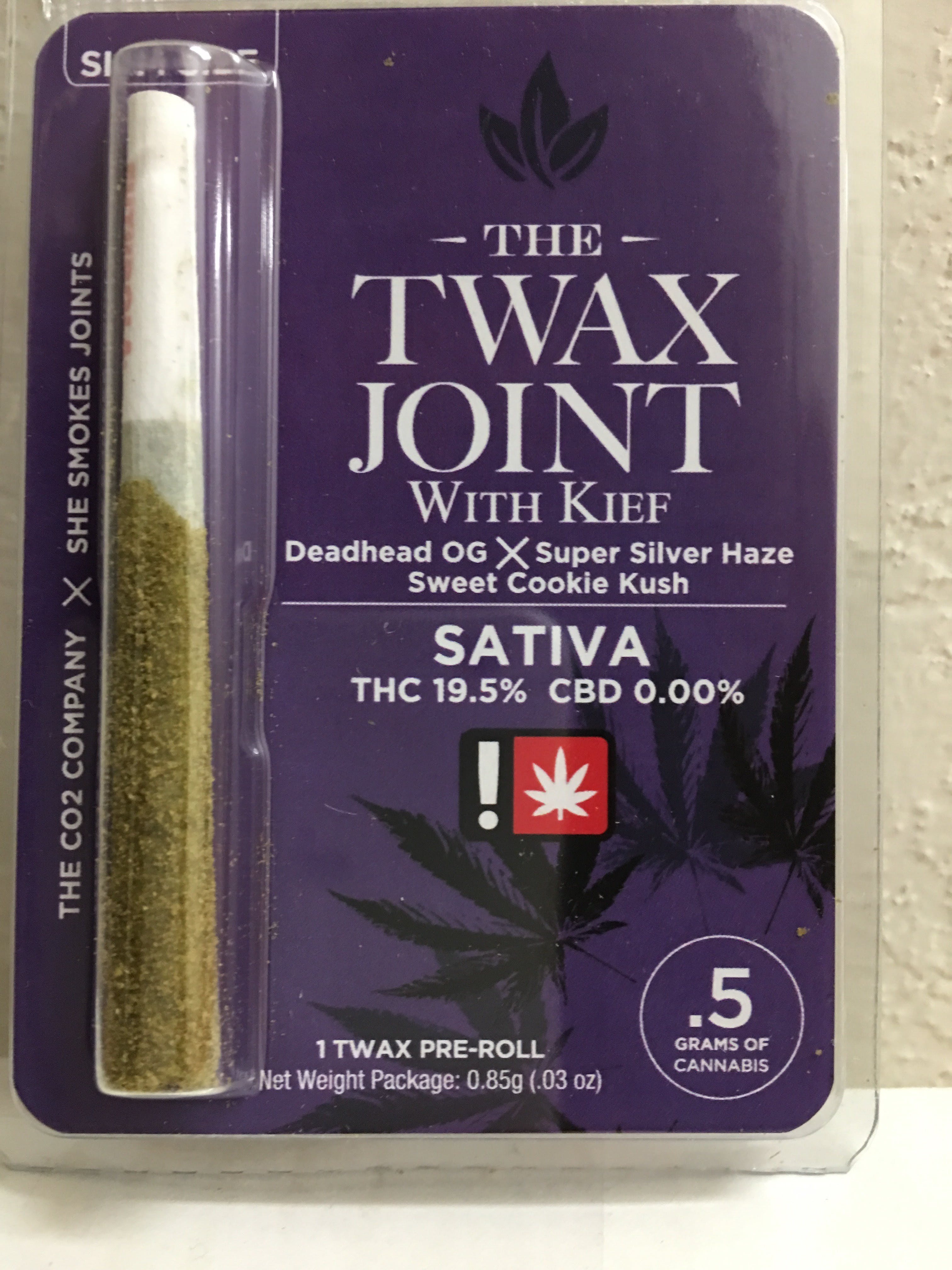 Twax Joint Kief -Deadhead x SSH x S Cookie Kush