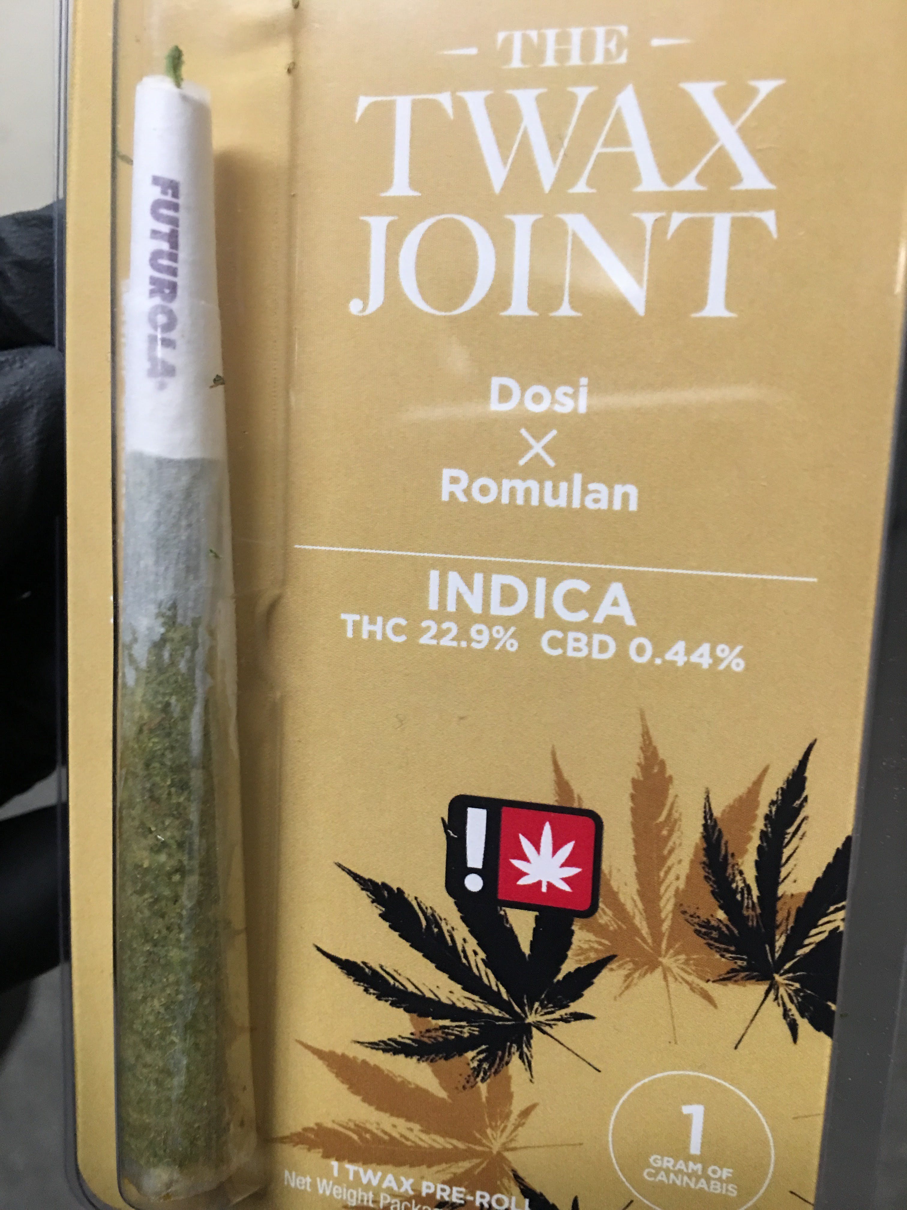 Twax Joint - Dosi x Romulan 1g (Indica)