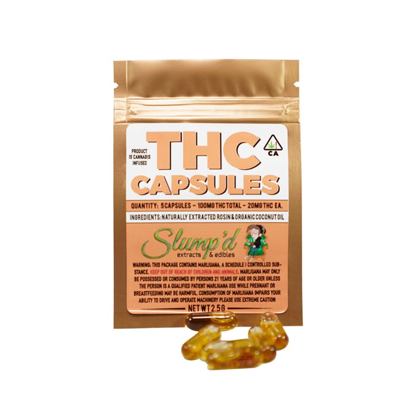 THC Capsules 20mg Capsules (5pk)