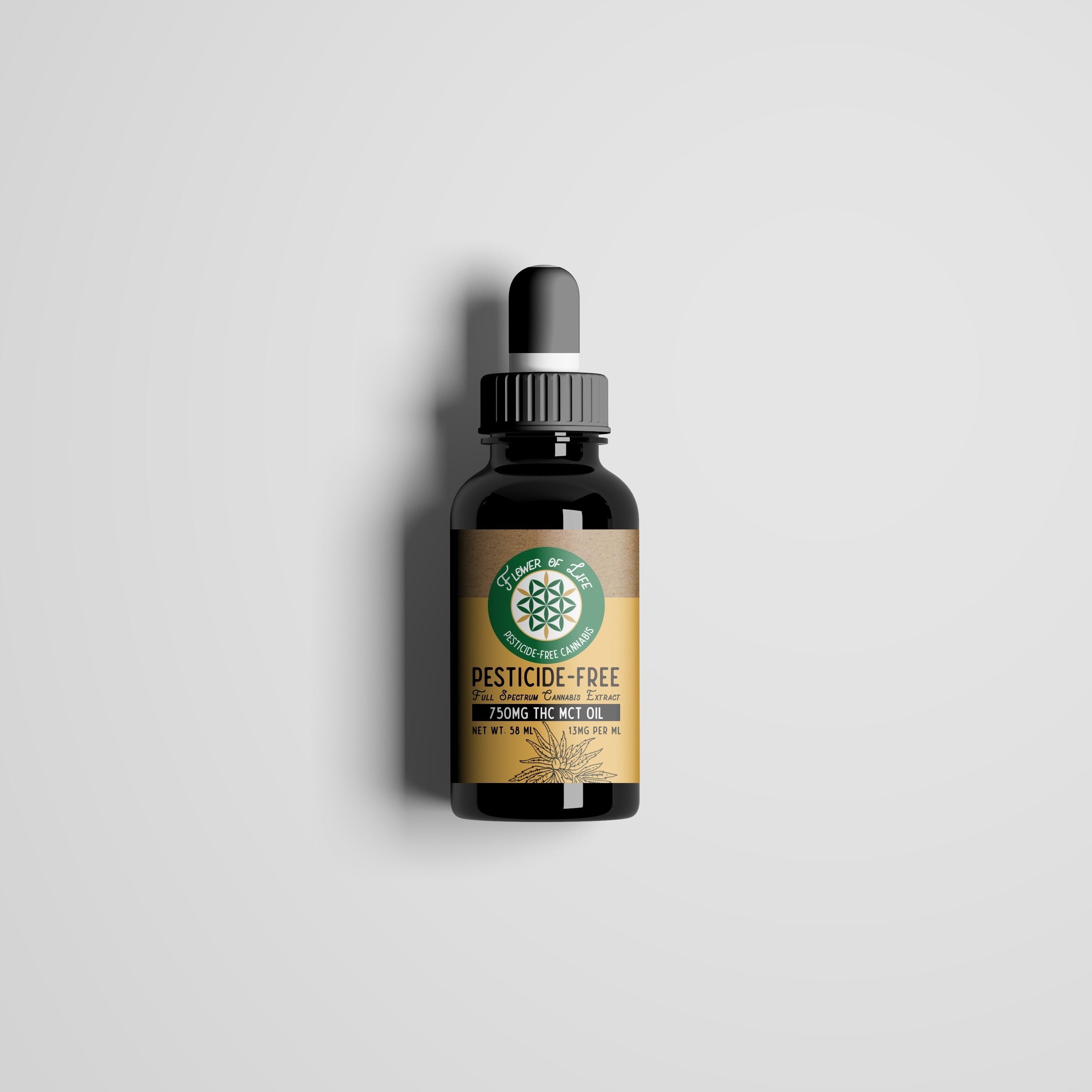 750mg THC Infused organic MCT Oil