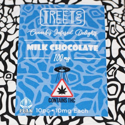 Milk Chocolate Bar 100mg - TREETS
