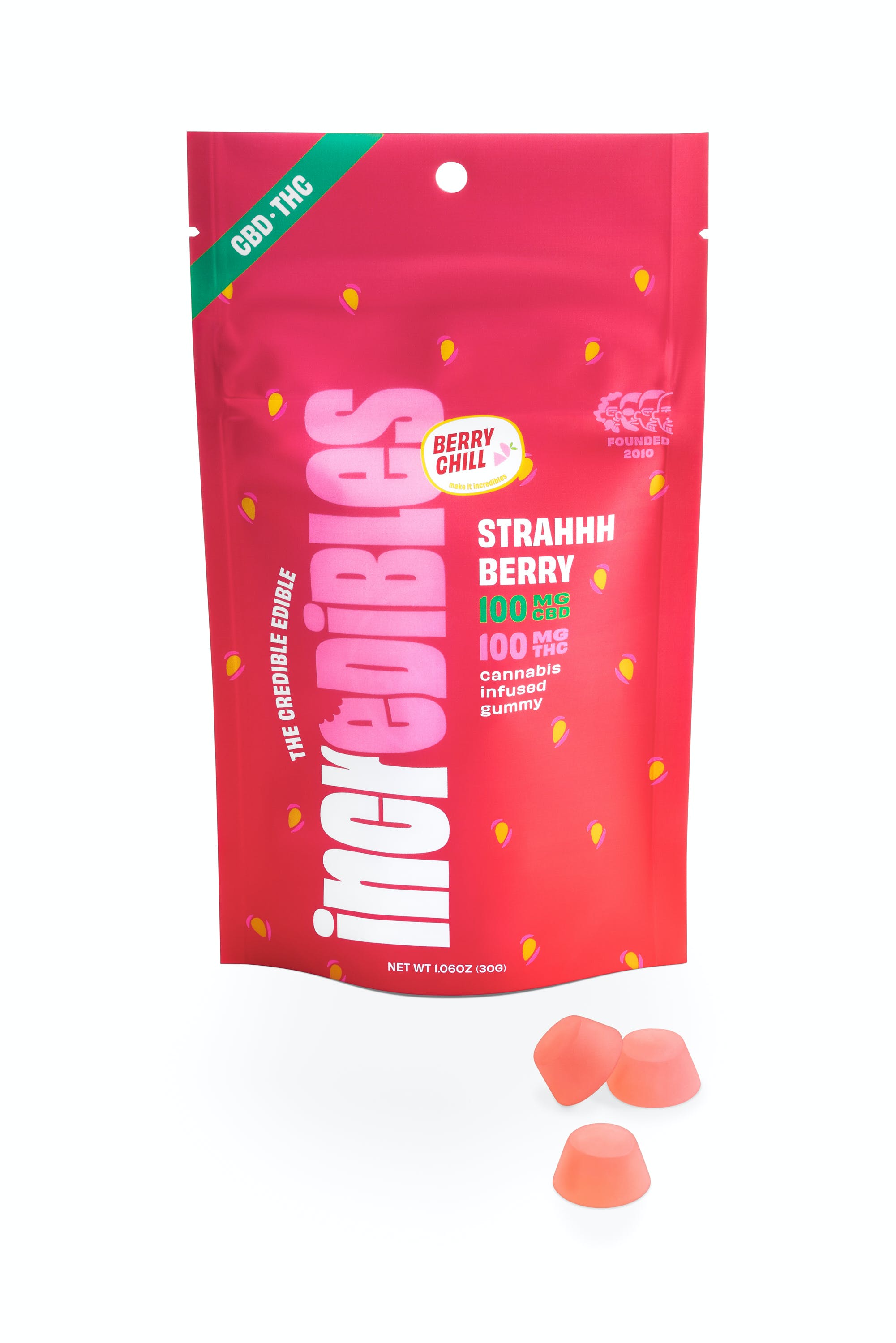 incredibles - Strahhhberry + CBD 1:1 - 200mg