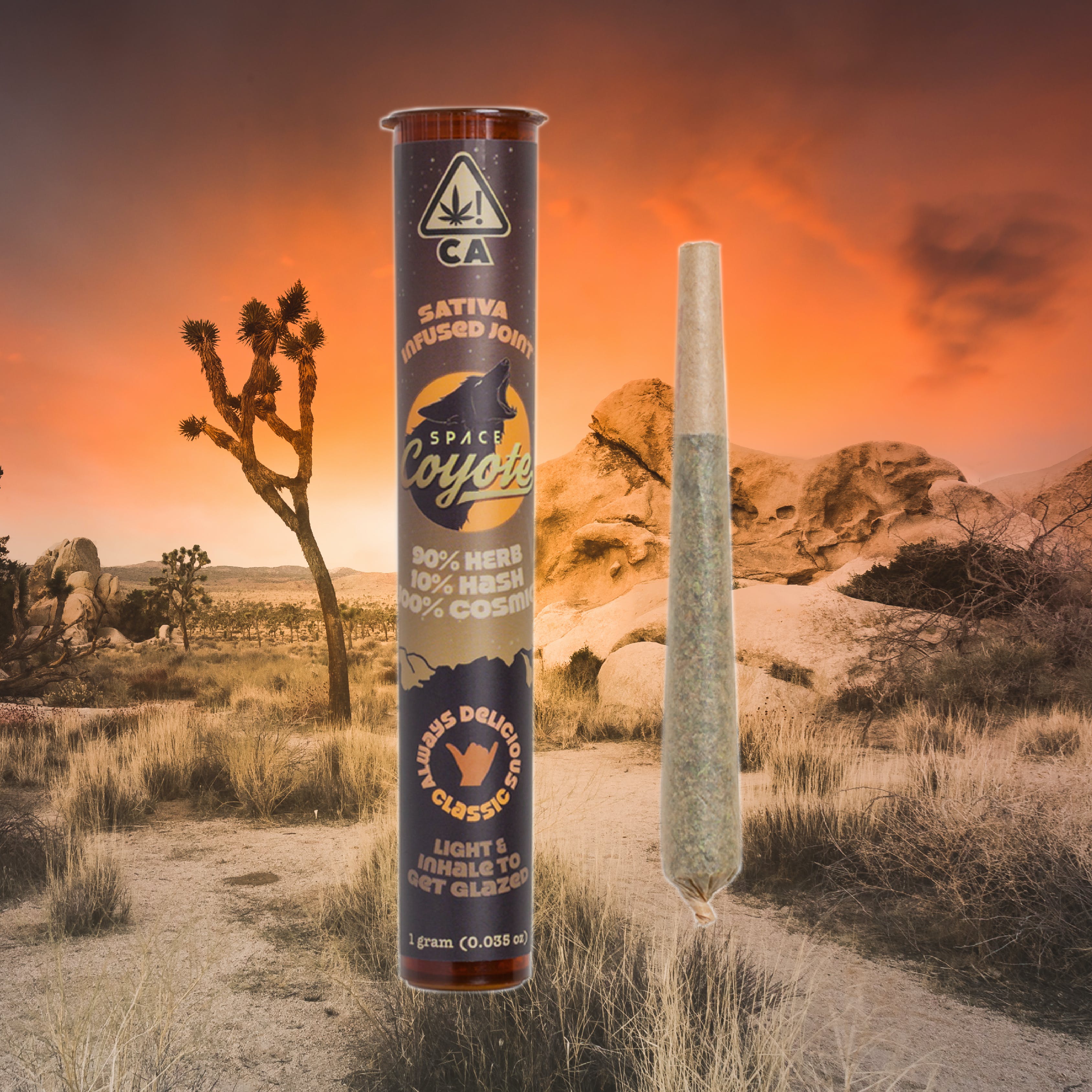 Space Coyote Sativa Hash Joint