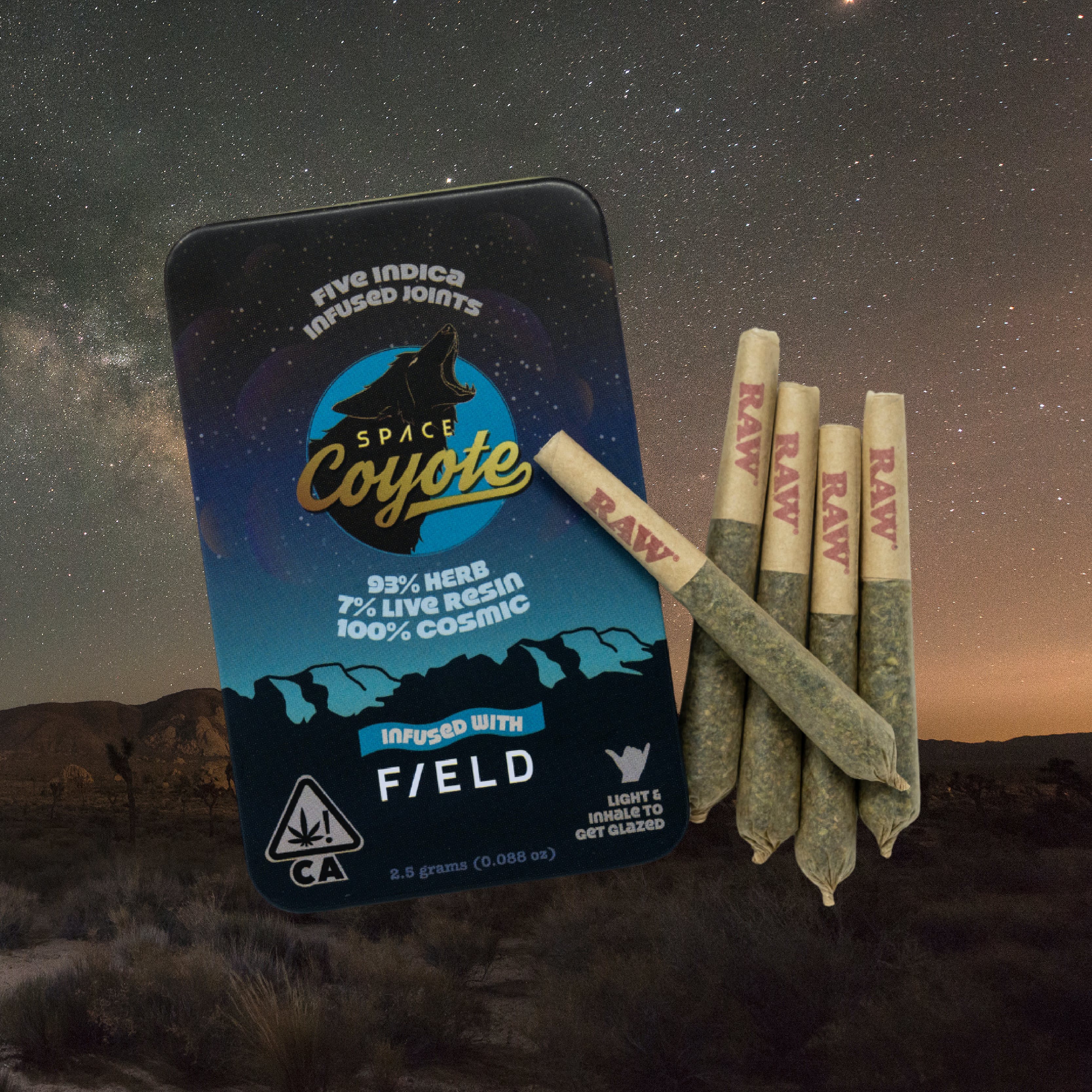 Space Coyote Indica Live Resin 5-Pack