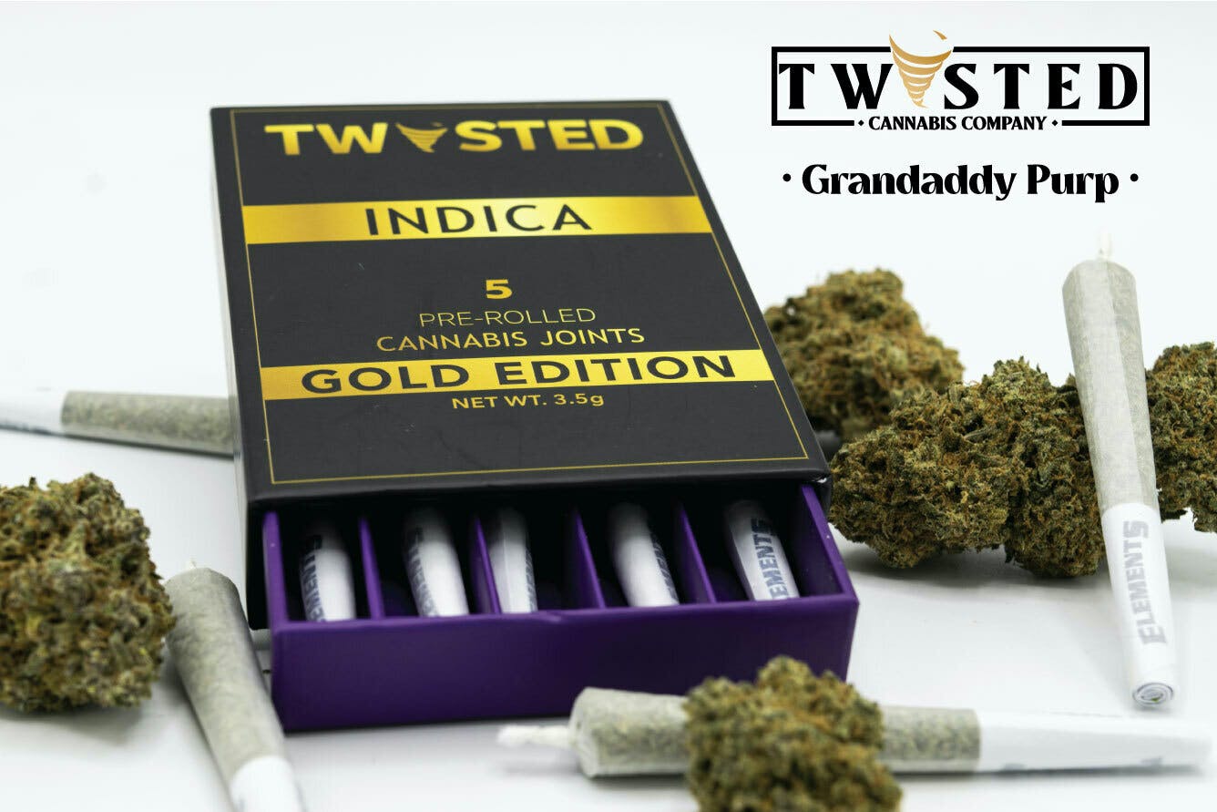 Twisted Extracts Granddaddy Purple Pre-Roll Pack