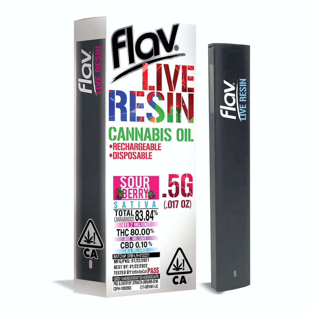 Disposable - Live Resin Sour Berry - 0.5g