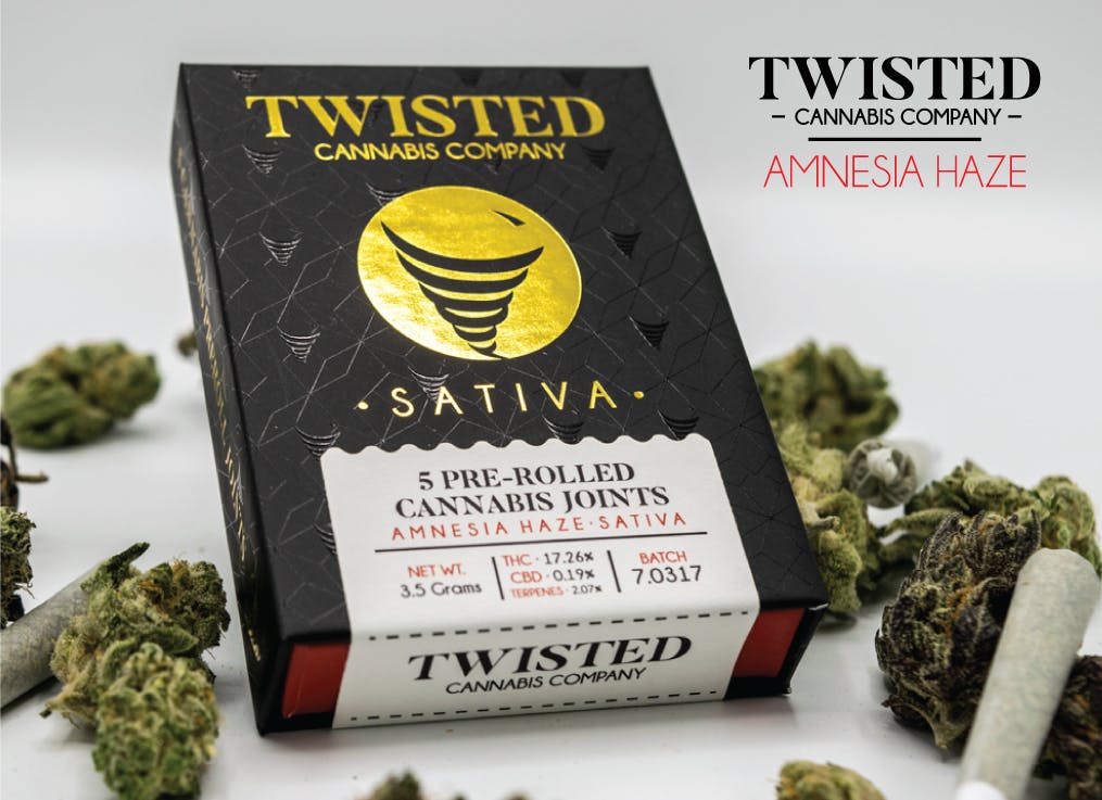 Twisted Extracts Amnesia Haze Pre-Roll Pack
