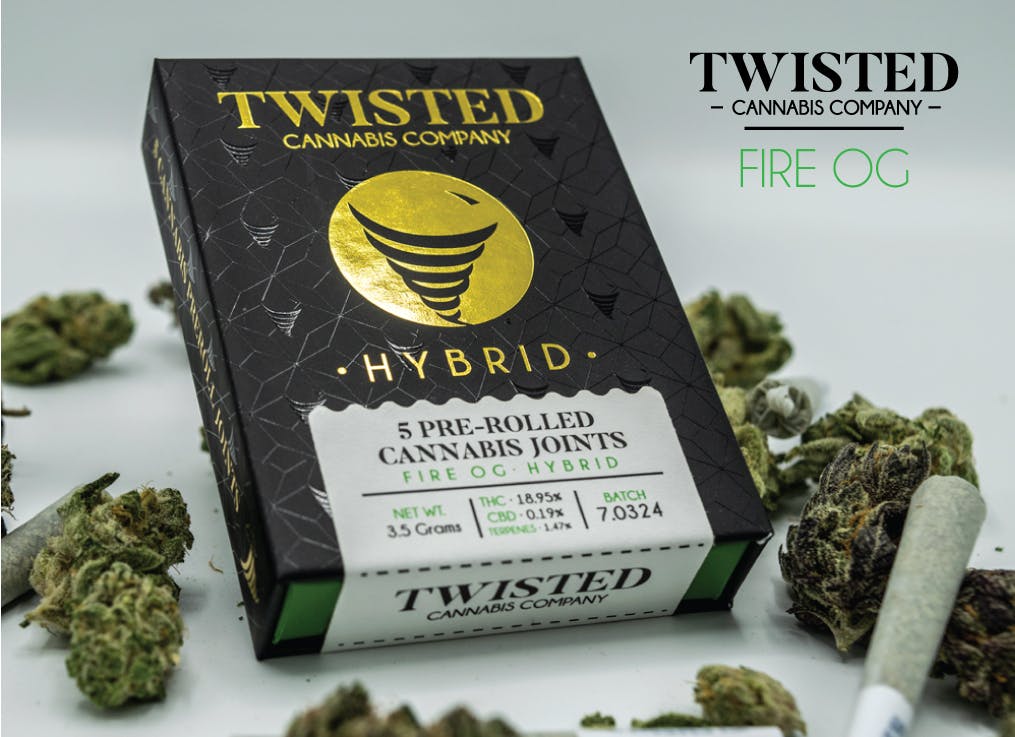 Twisted Extracts Fire OG Pre-Roll Pack