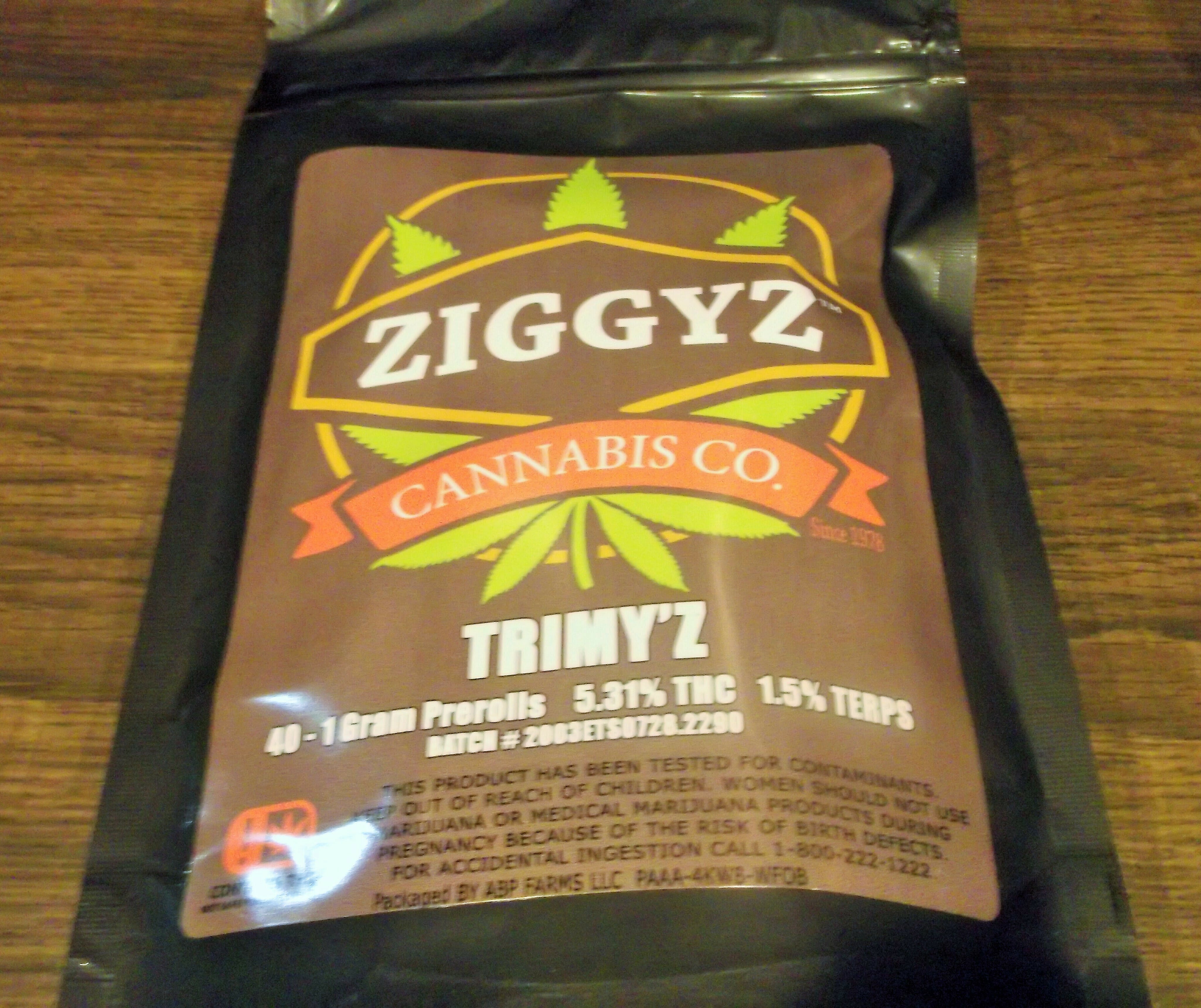 Preroll 40 Pack - 1 Gram Trimy'z