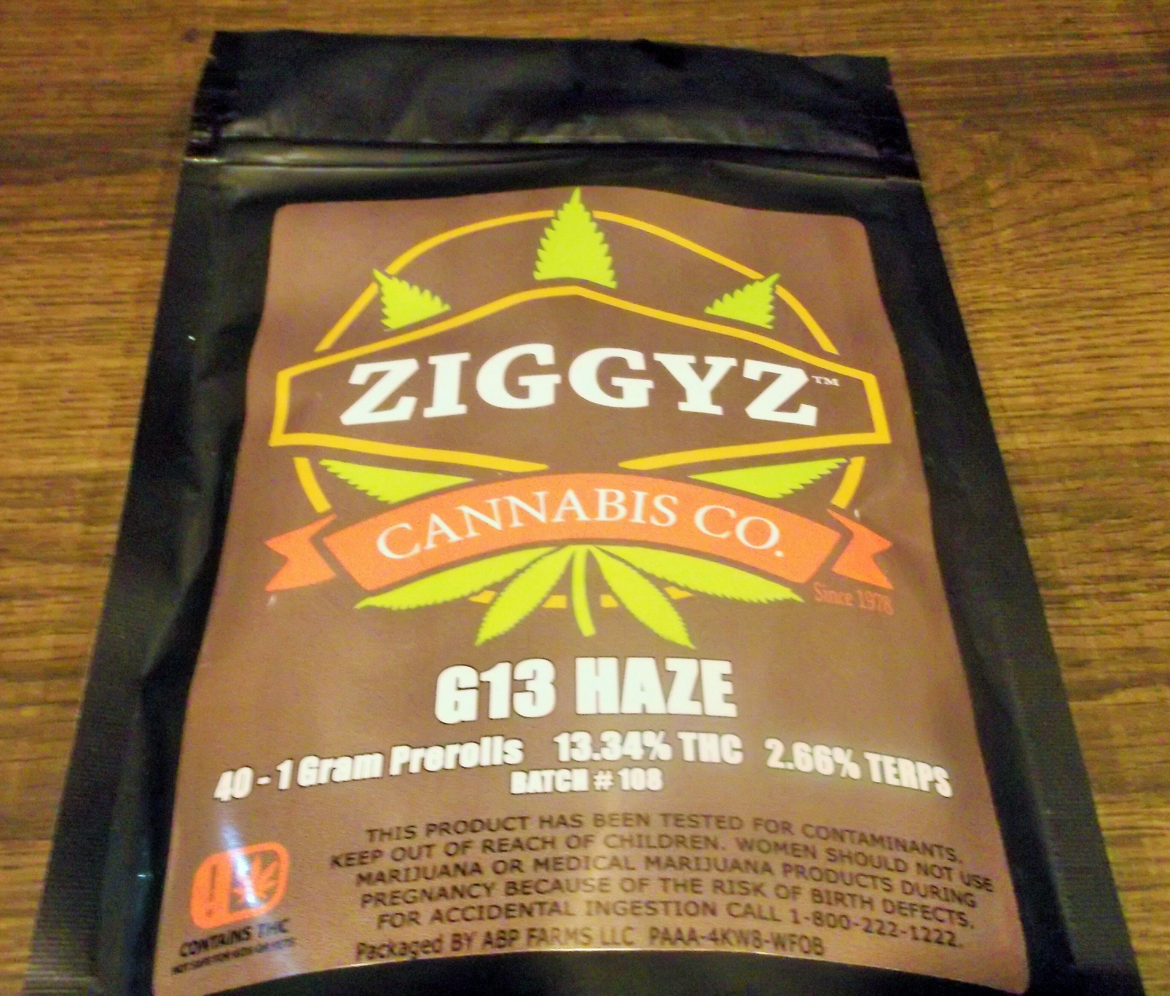 Preroll 40 Pack - 1 Gram G13 Haze