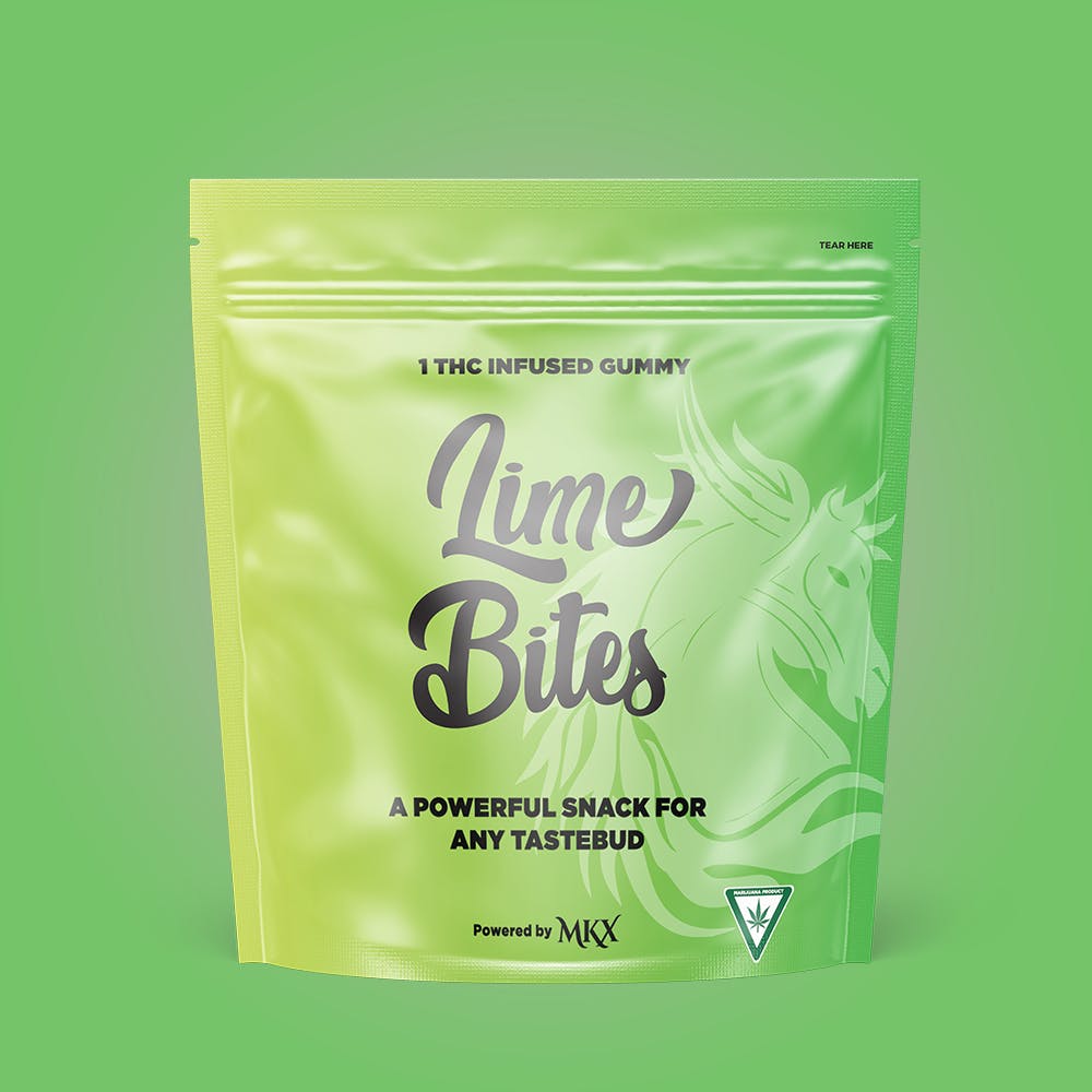 Lime Bites | 1 THC Infused Gummy | 25mg