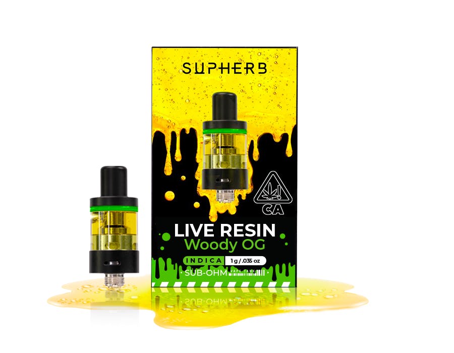 Woody OG Supherb Live Resin Cartridge