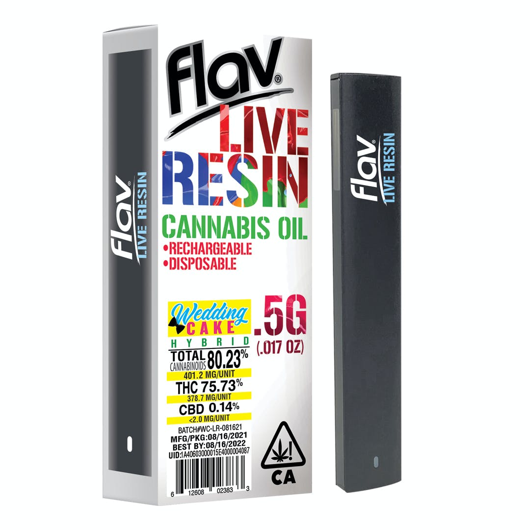 Disposable - Live Resin Wedding Cake - 0.5g