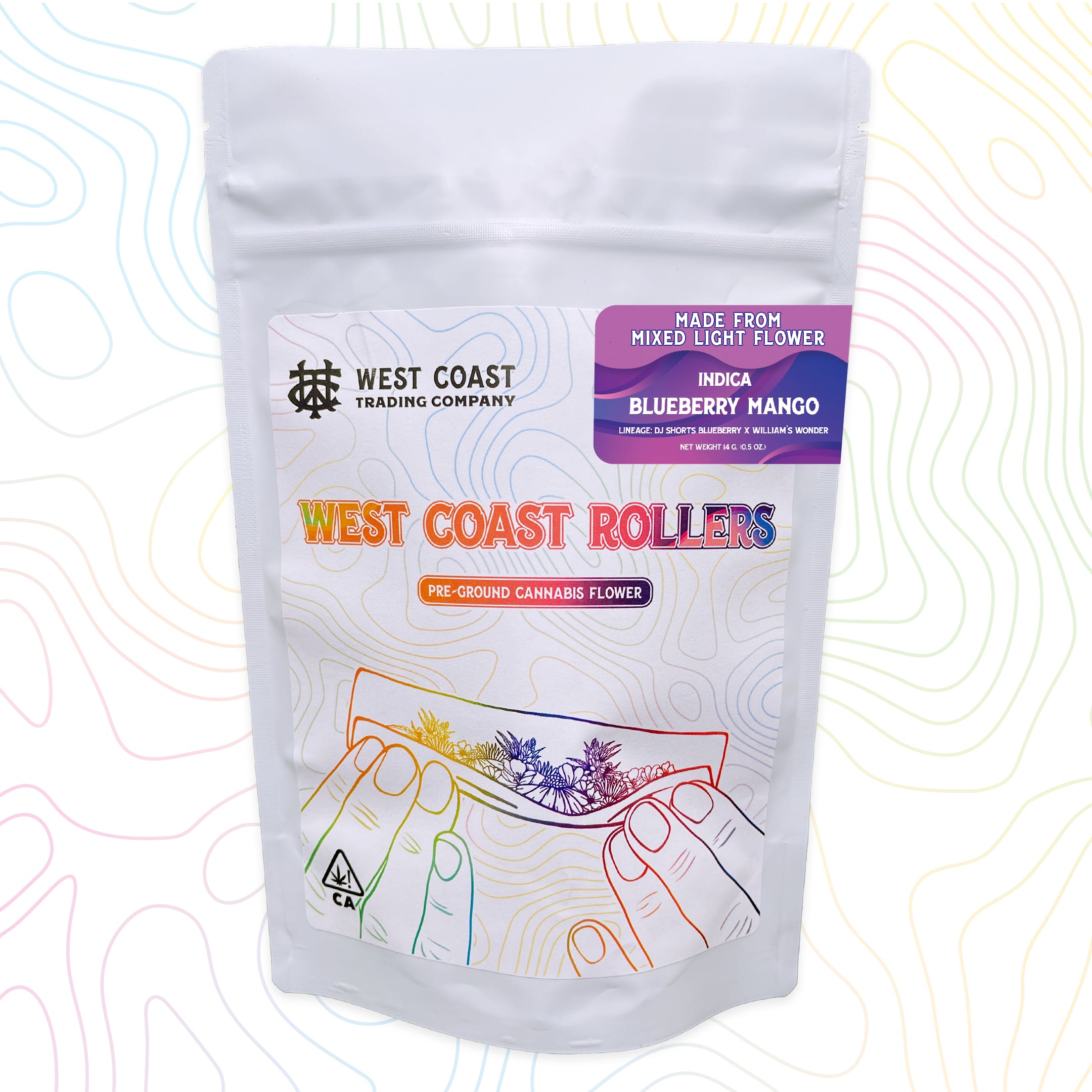 West Coast Rollers | Blueberry Mango | 14g