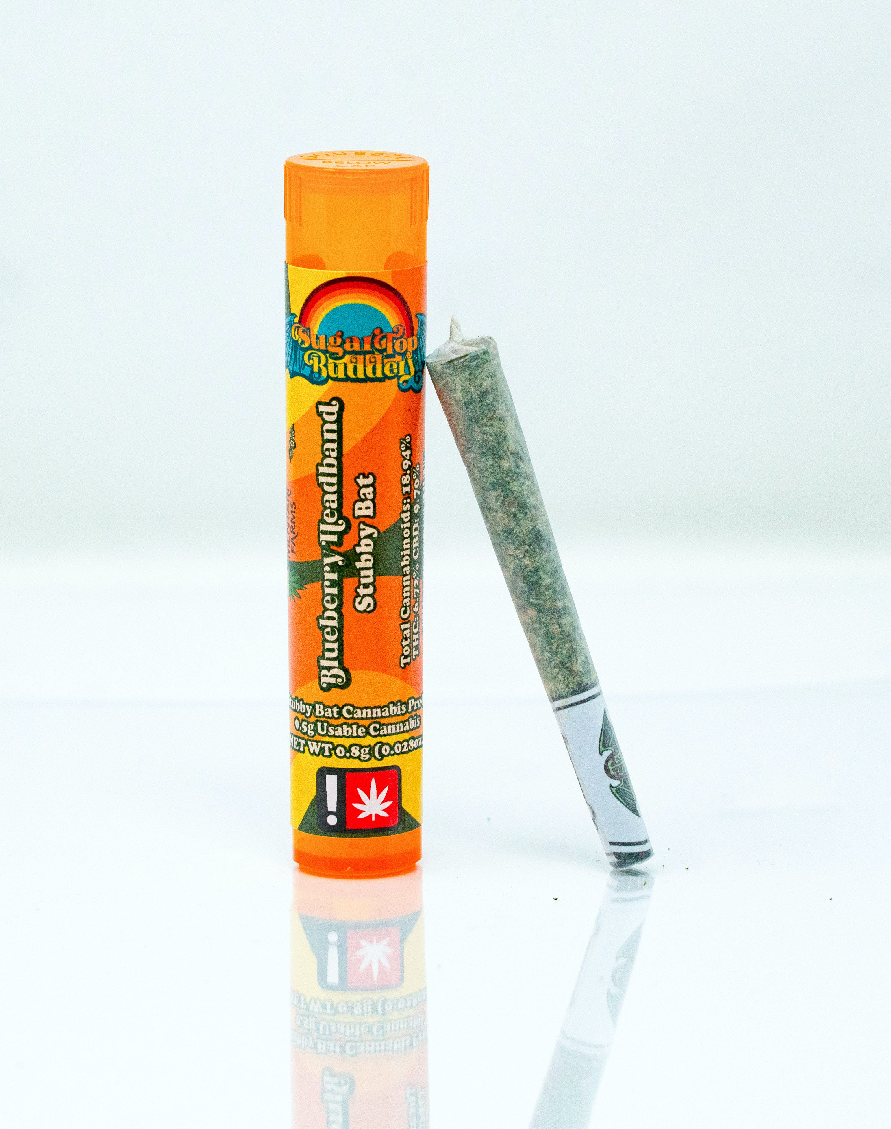Stubby Bat Pre-Roll (0.5g) - Blueberry Headband 1:1