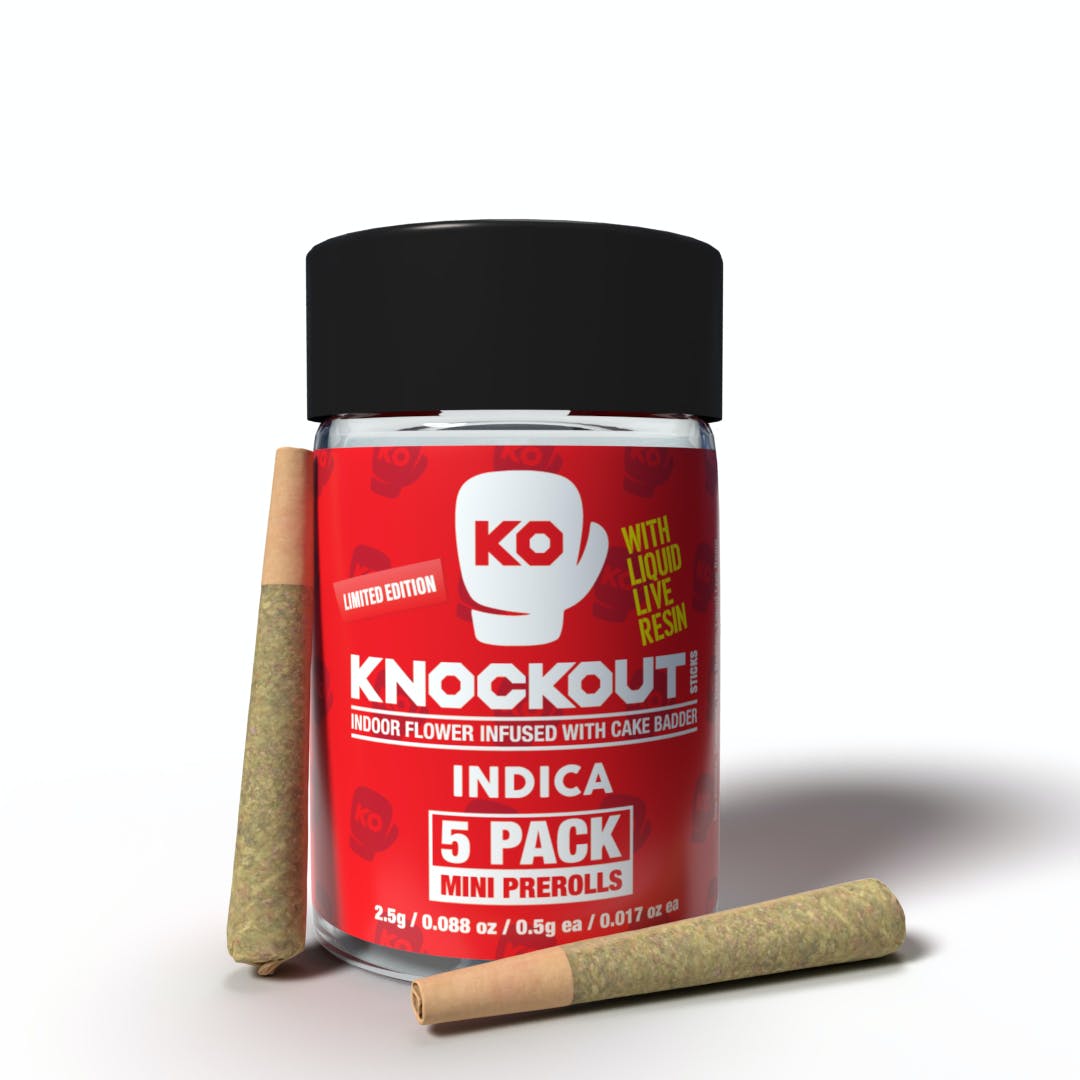 Indica Liquid Live Resin Infused Knockout Mini 5pack
