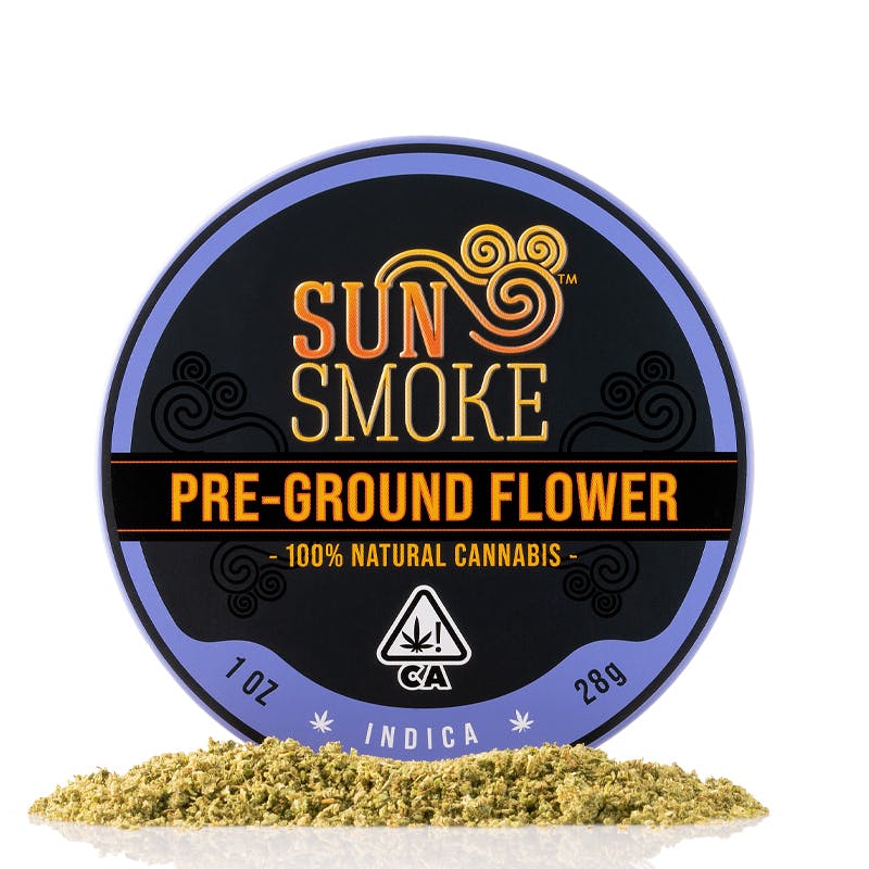 Pre-Ground Flower 1oz Tin (Indica)