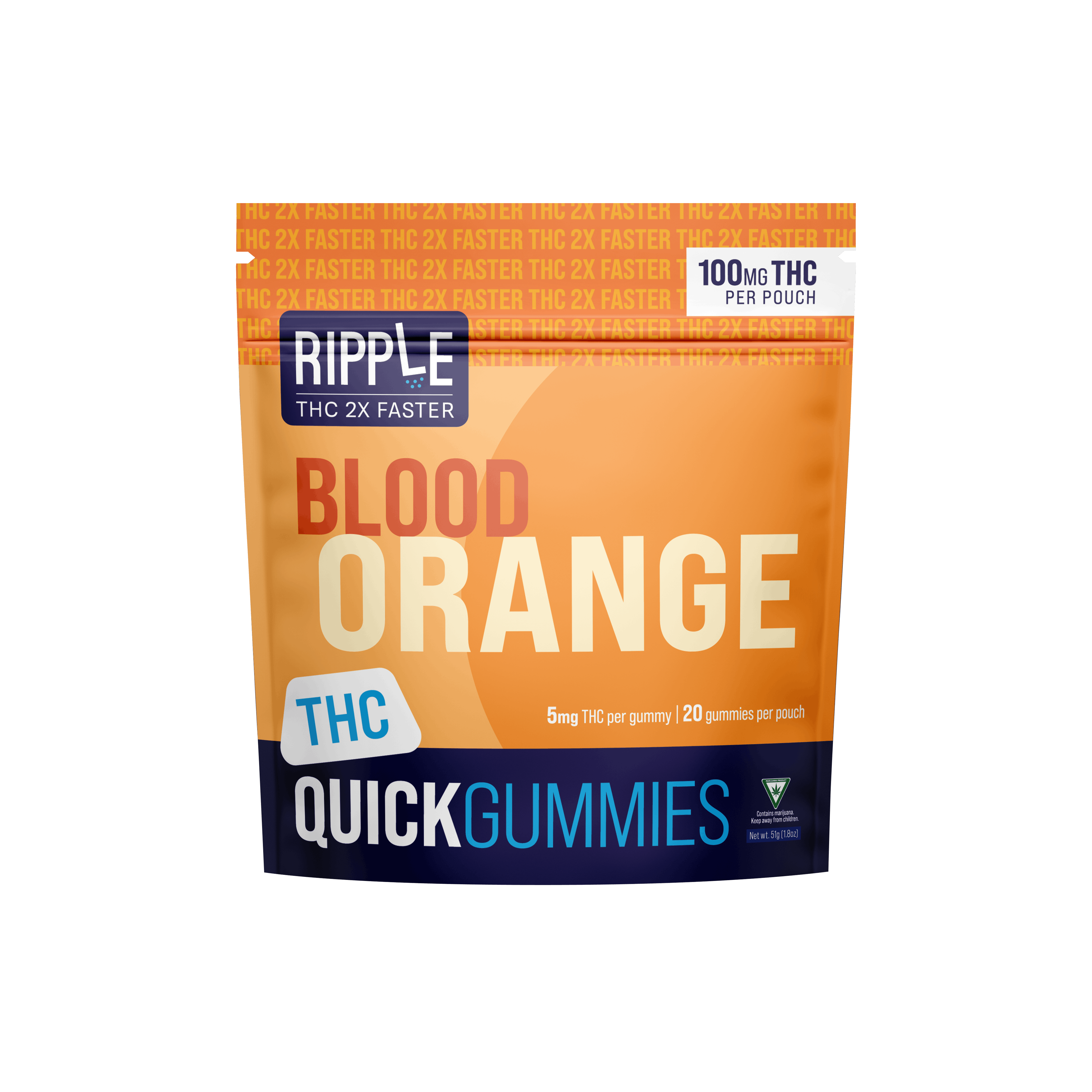Blood Orange 100mg Quick Gummies