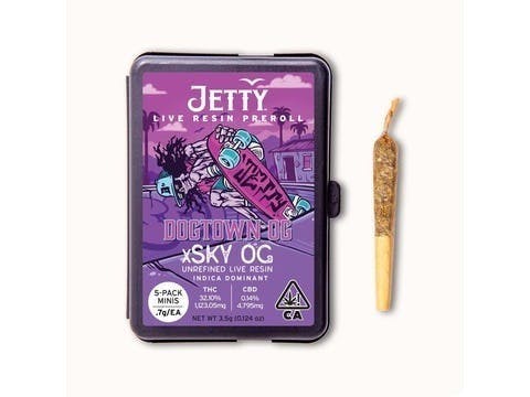 Dogtown OG x Sky OG UNREFINED Live Resin Infused Preroll 5 Pack (3.5g)