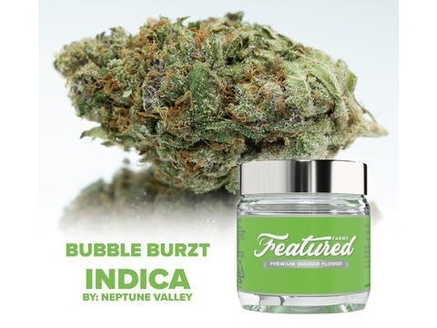 Featured Farms | 1/8oz Premium Indoor Flower | Bubble Burzt | 3.5g