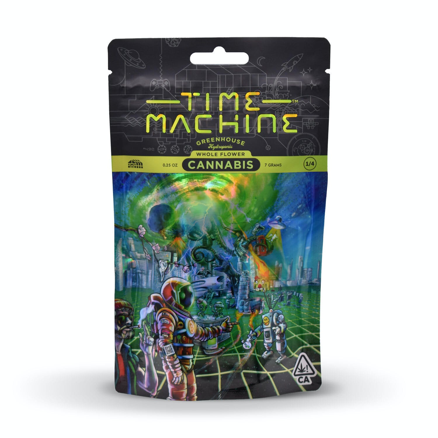 Time Machine Flower 7g Pouch Indica Wedding Cake