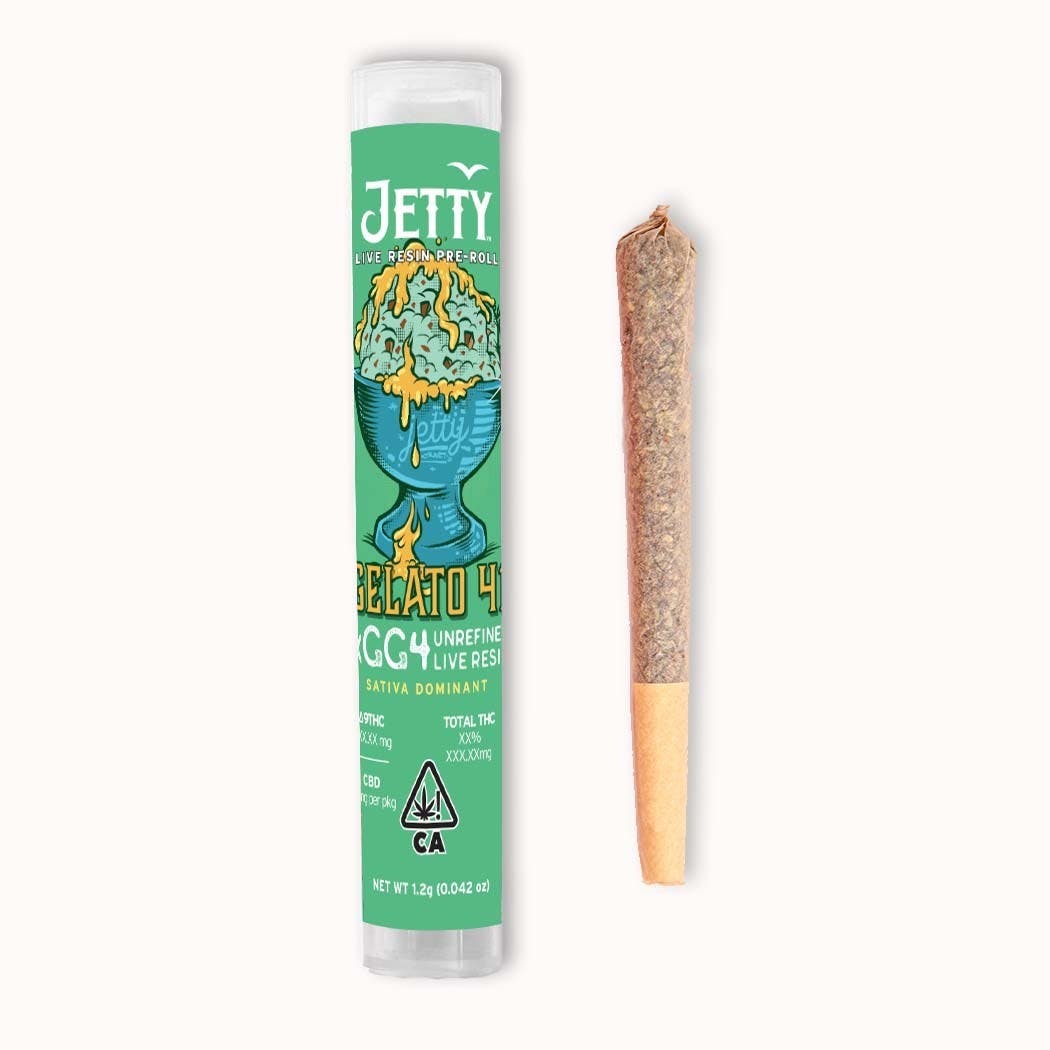 Gelato 41 x GG4 UNREFINED Live Resin Infused Pre-Rolls Single (1.2g)