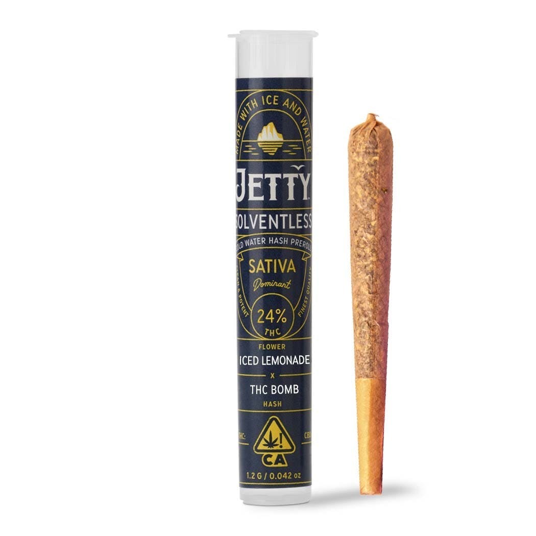 Iced Lemonade x THC Bomb Hash Solventless Infused Pre-Rolls Single (1.2g)