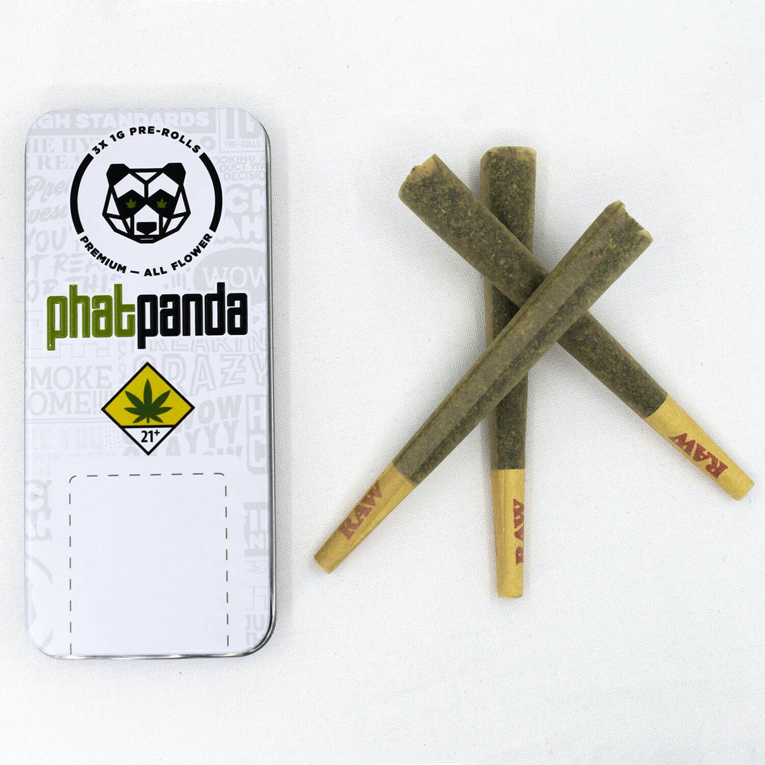 Cheetah Piss Panda Tin Pre-Roll Pack (3 x 1g)