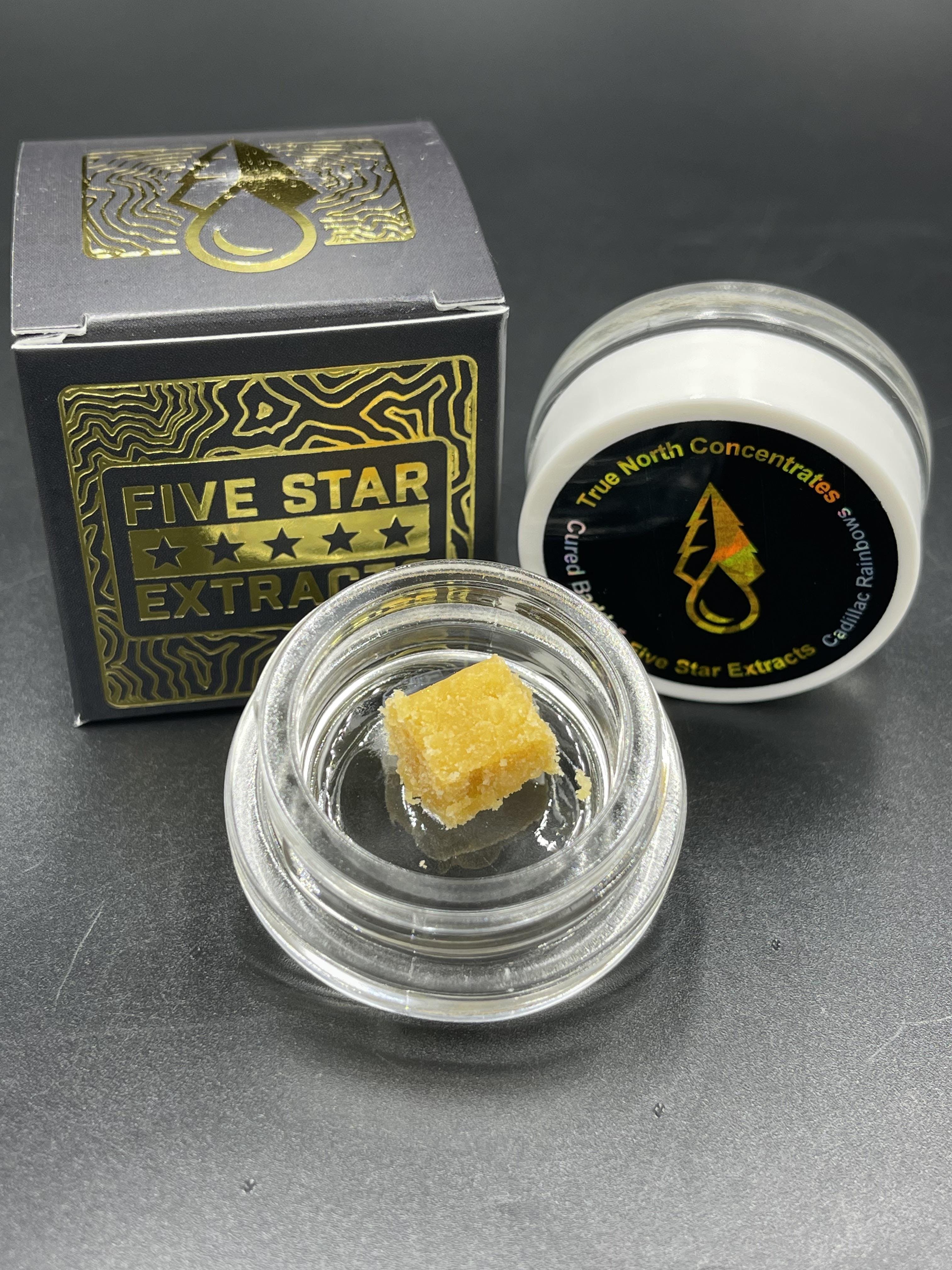 Five Star Extracts: Cadillac Rainbows - 1 Gram Cured Badder