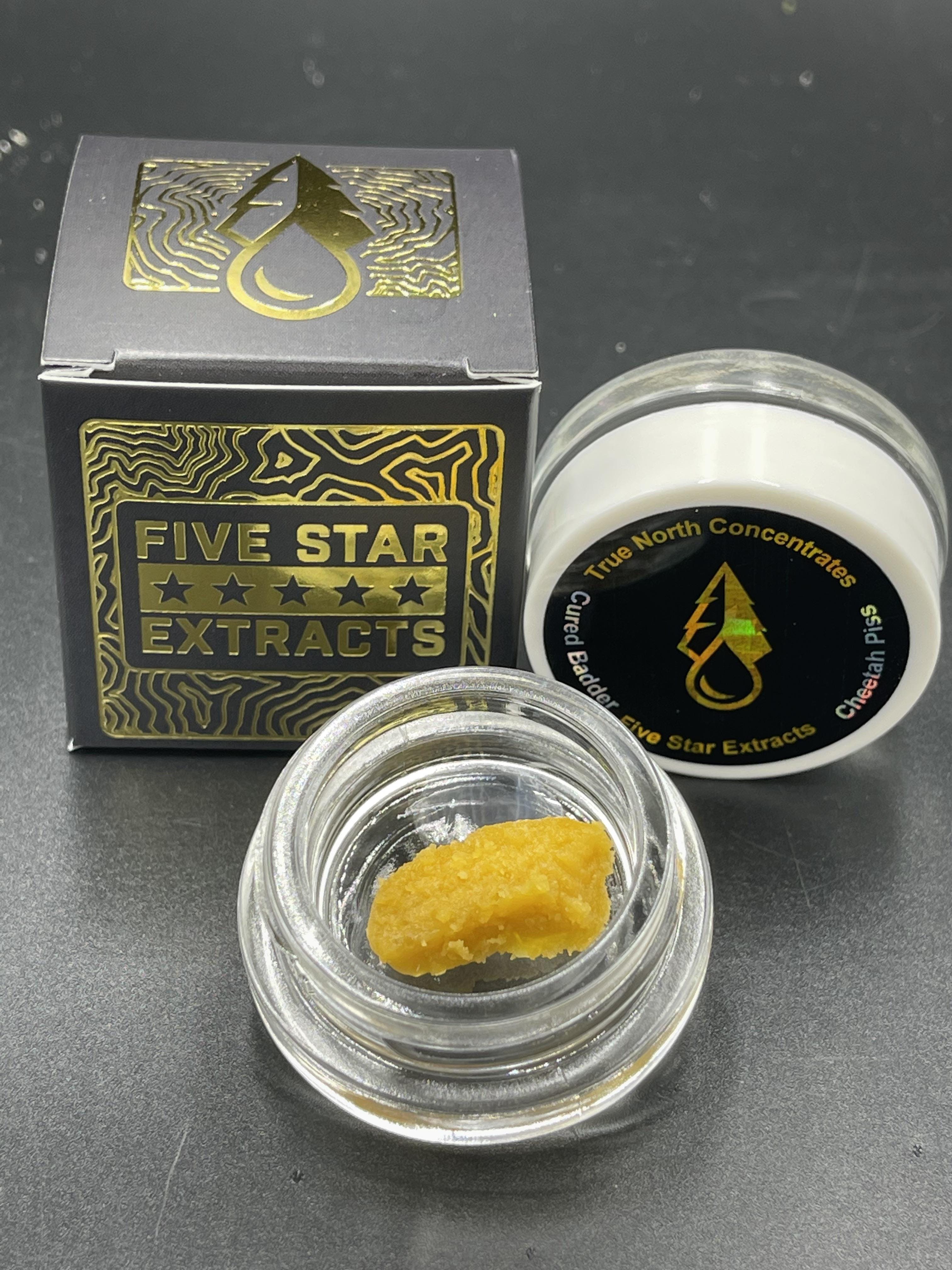 Five Star Extracts: Cheetah Piss - 1 Gram Cured Badder