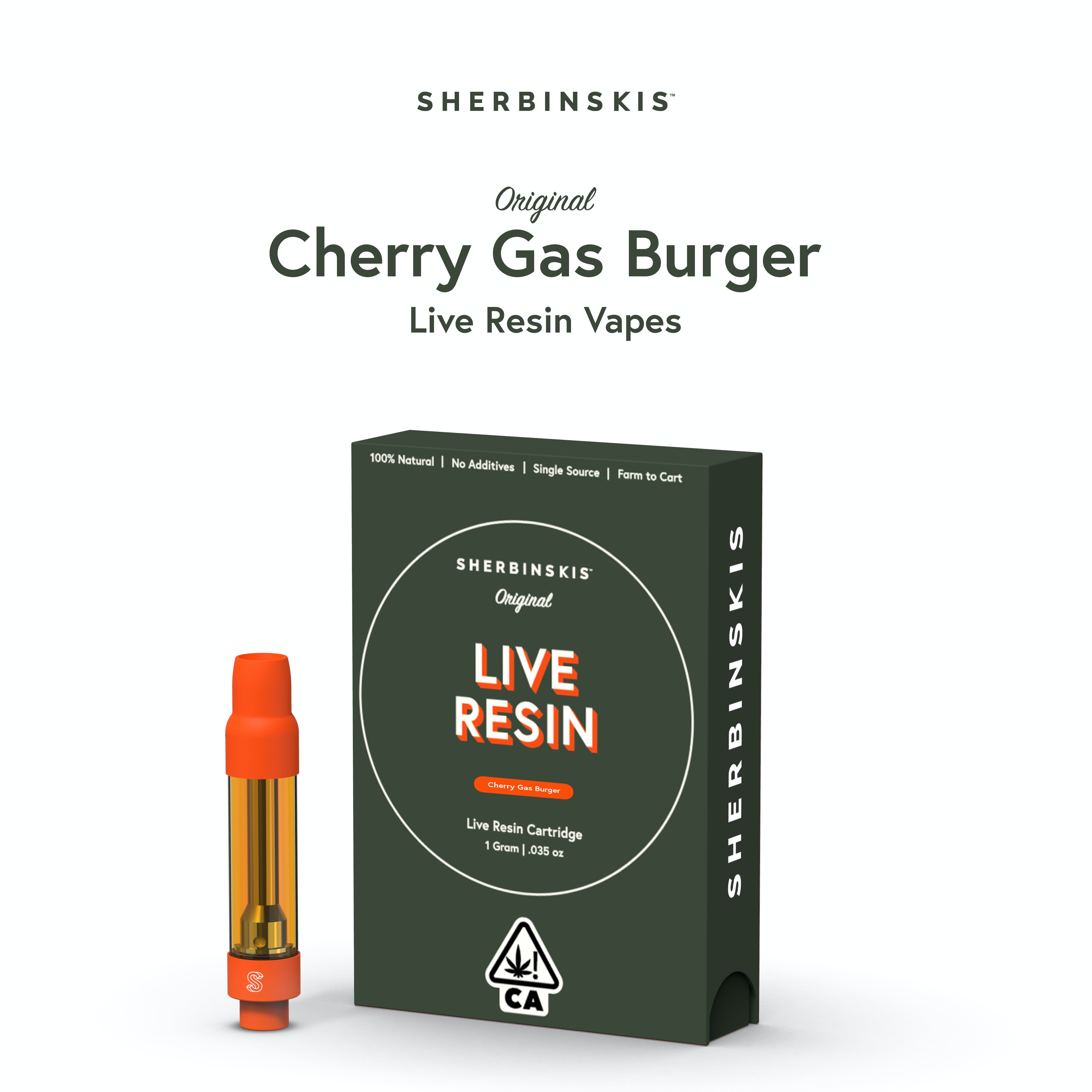 Cherry Gas Burger Live Resin 1g Cart