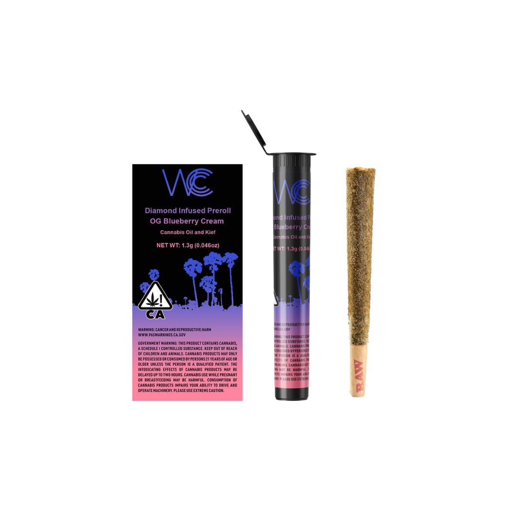 WCCC | OG Blueberry Cream Diamond Preroll 1.3g