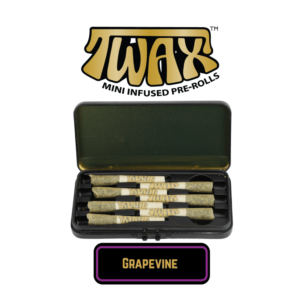 The Clear -TWAX Mini Infused Pre-rolls 2.45g Grapevine