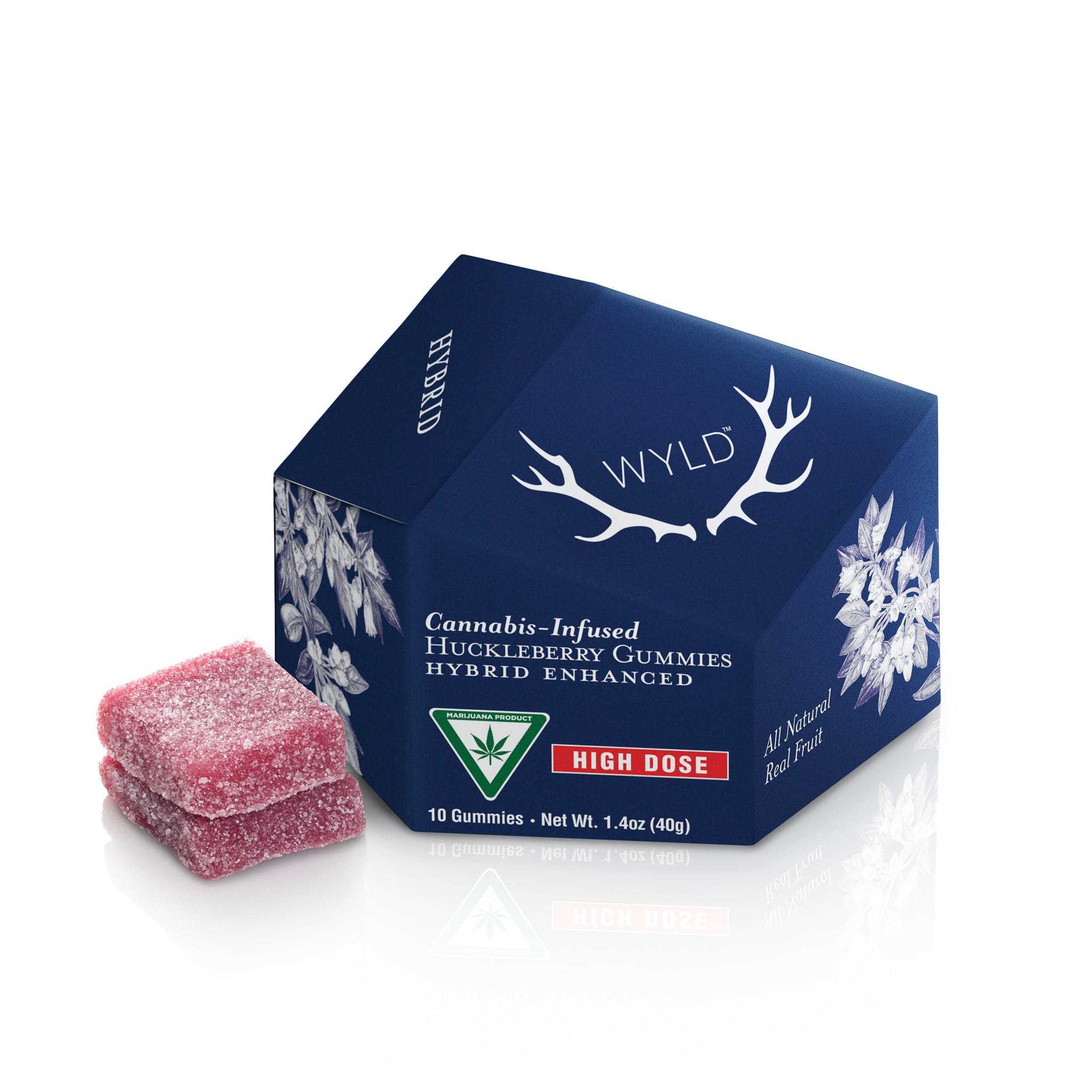 *HIGH DOSE* Huckleberry Hybrid Enhanced Gummies | MI