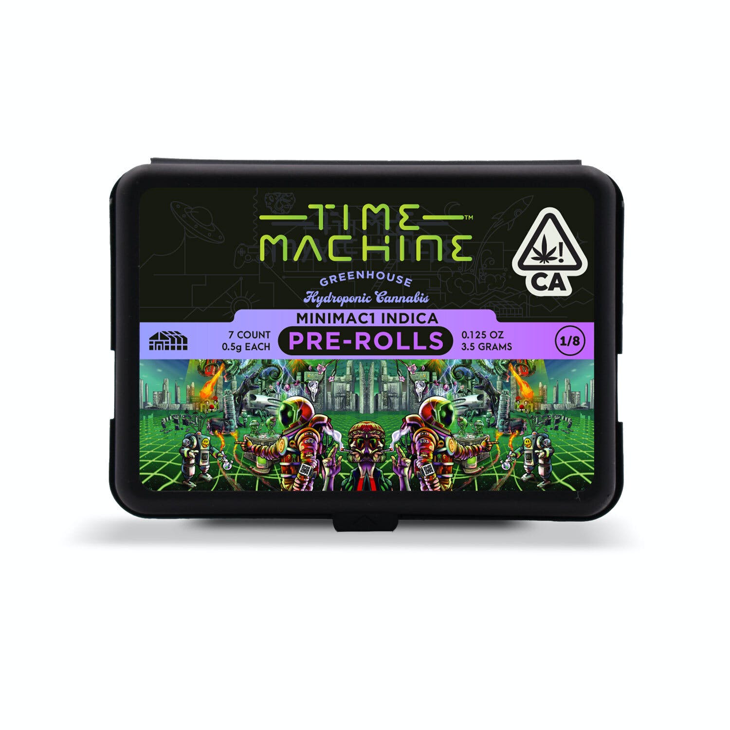 Time Machine Pre-Roll .5g Indica Mini Mac 1 7-Pack 3.5g
