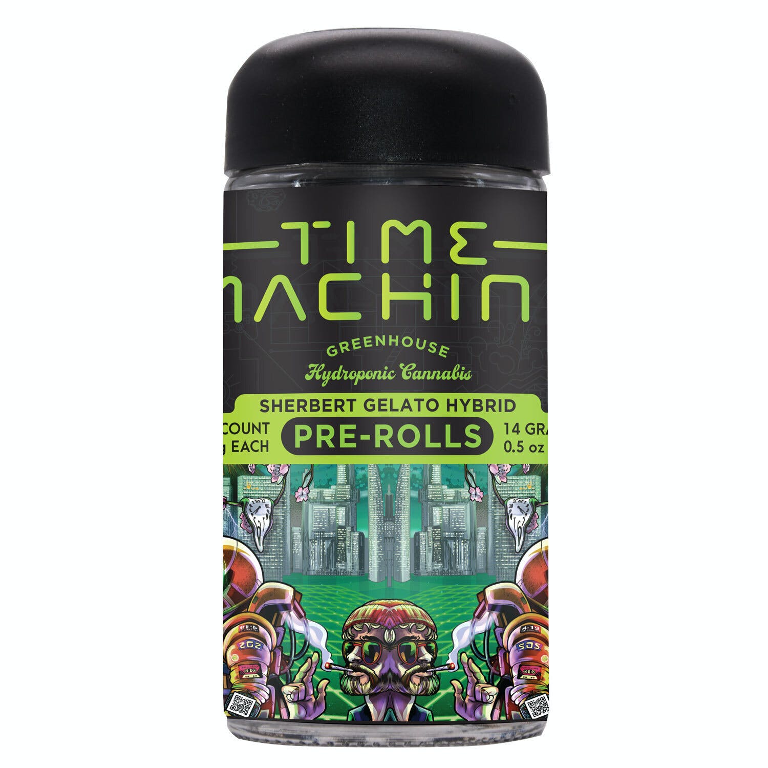 Time Machine Pre-Roll .5g Hybrid Sherbet Gelato 28-Pack 14g