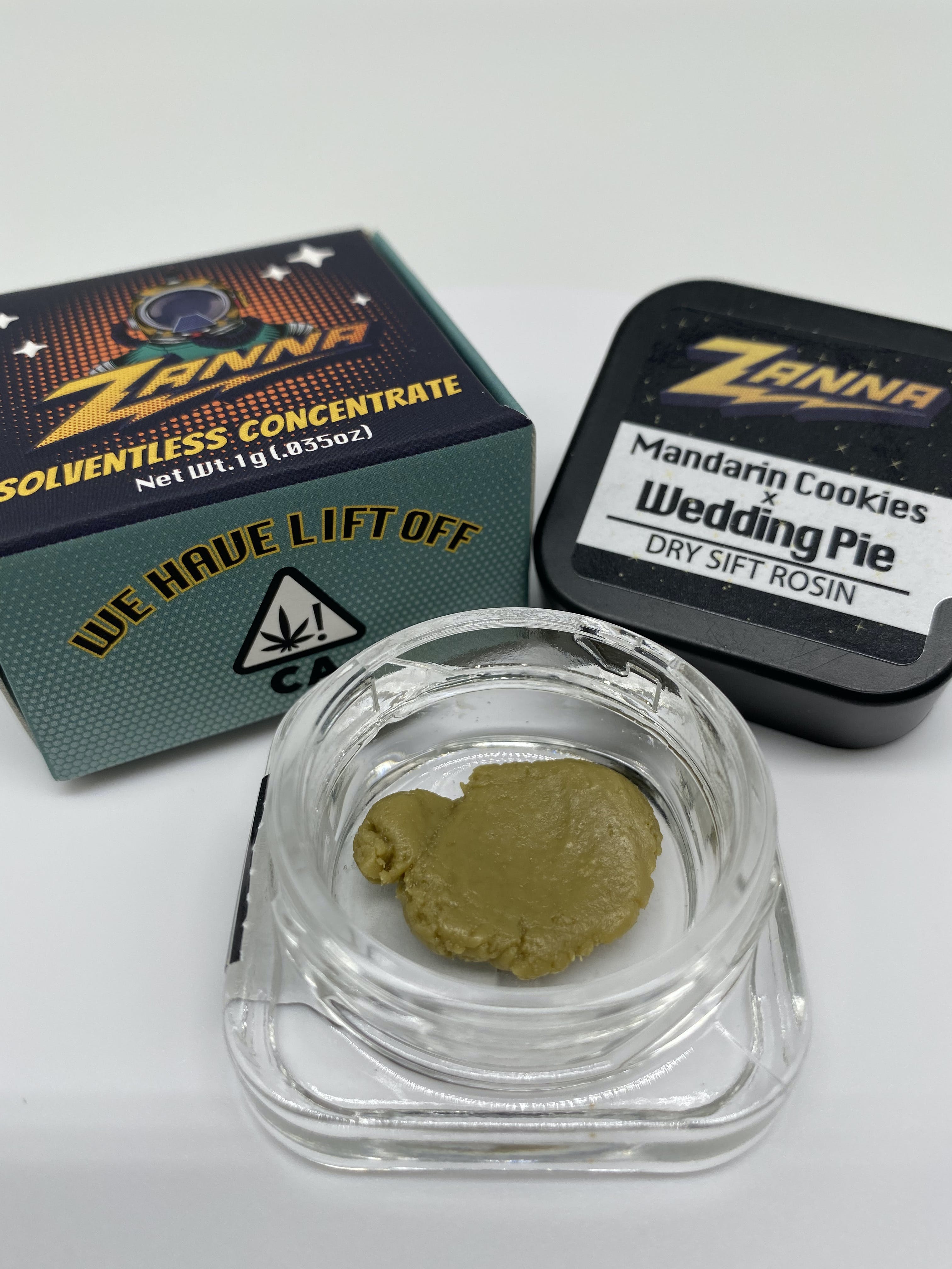 Zanna USA - Hash Rosin (3) Badder - Wedding Pie x Mandarin Cookies - 1g