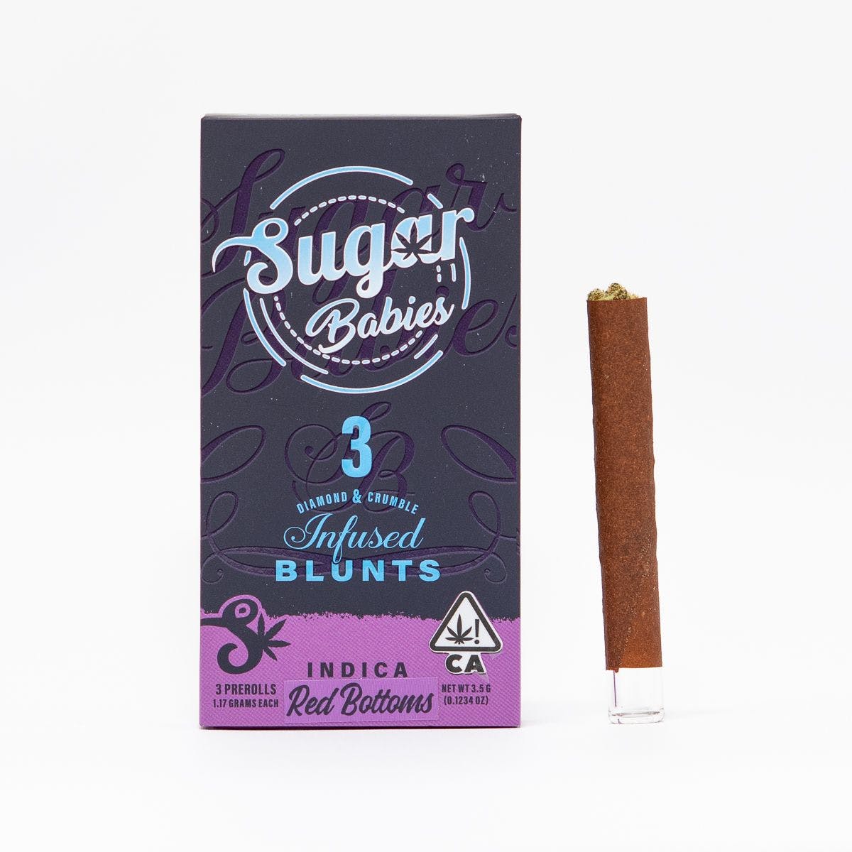 Sugar Babies 3pk | Red Bottoms | Indica Infused Blunts 3.5G
