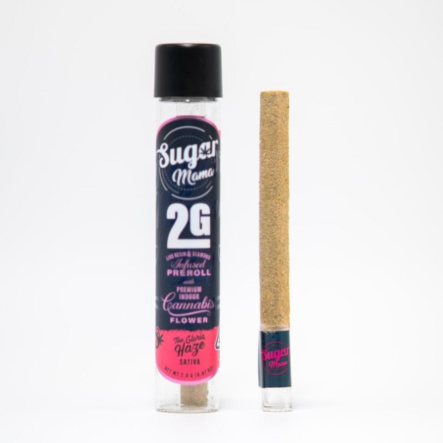 Sugar Mama | The Gloria | Sativa Infused Preroll 2g