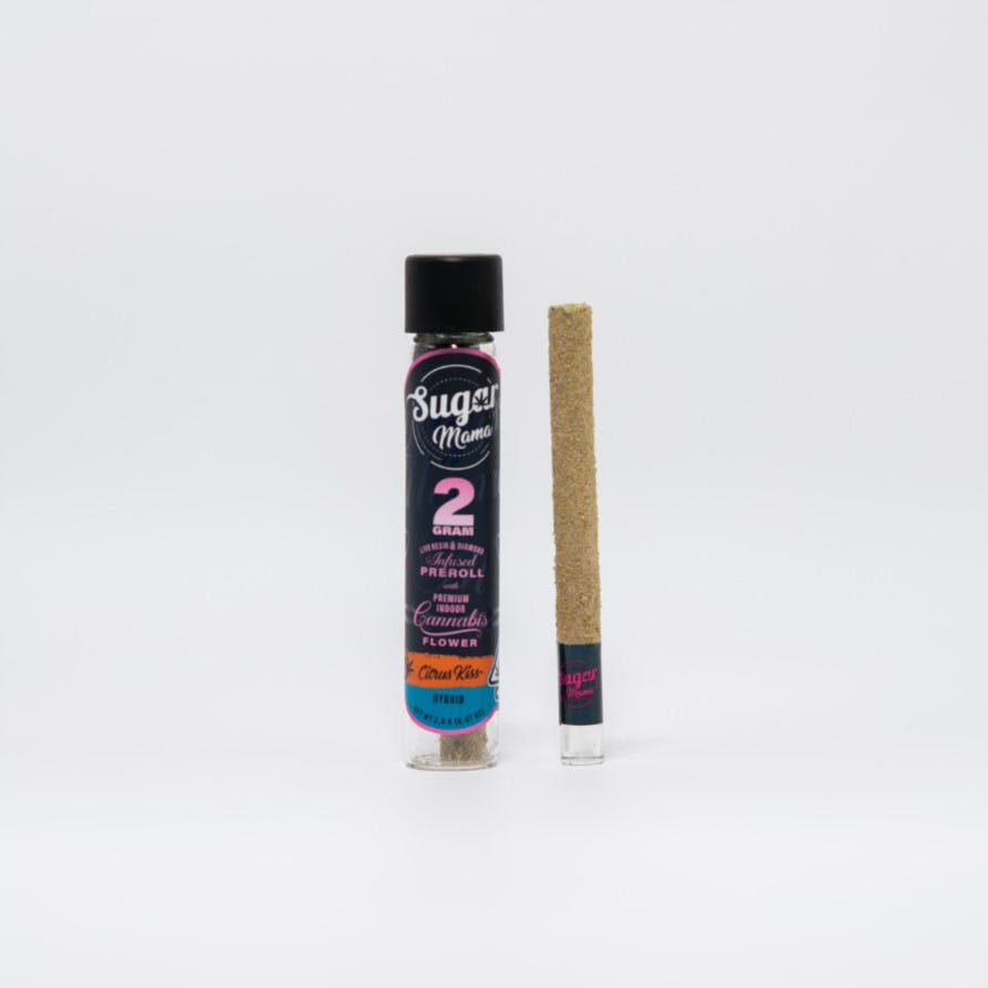 Sugar Mama | Citrus Kiss | Hybrid Infused Preroll 2g