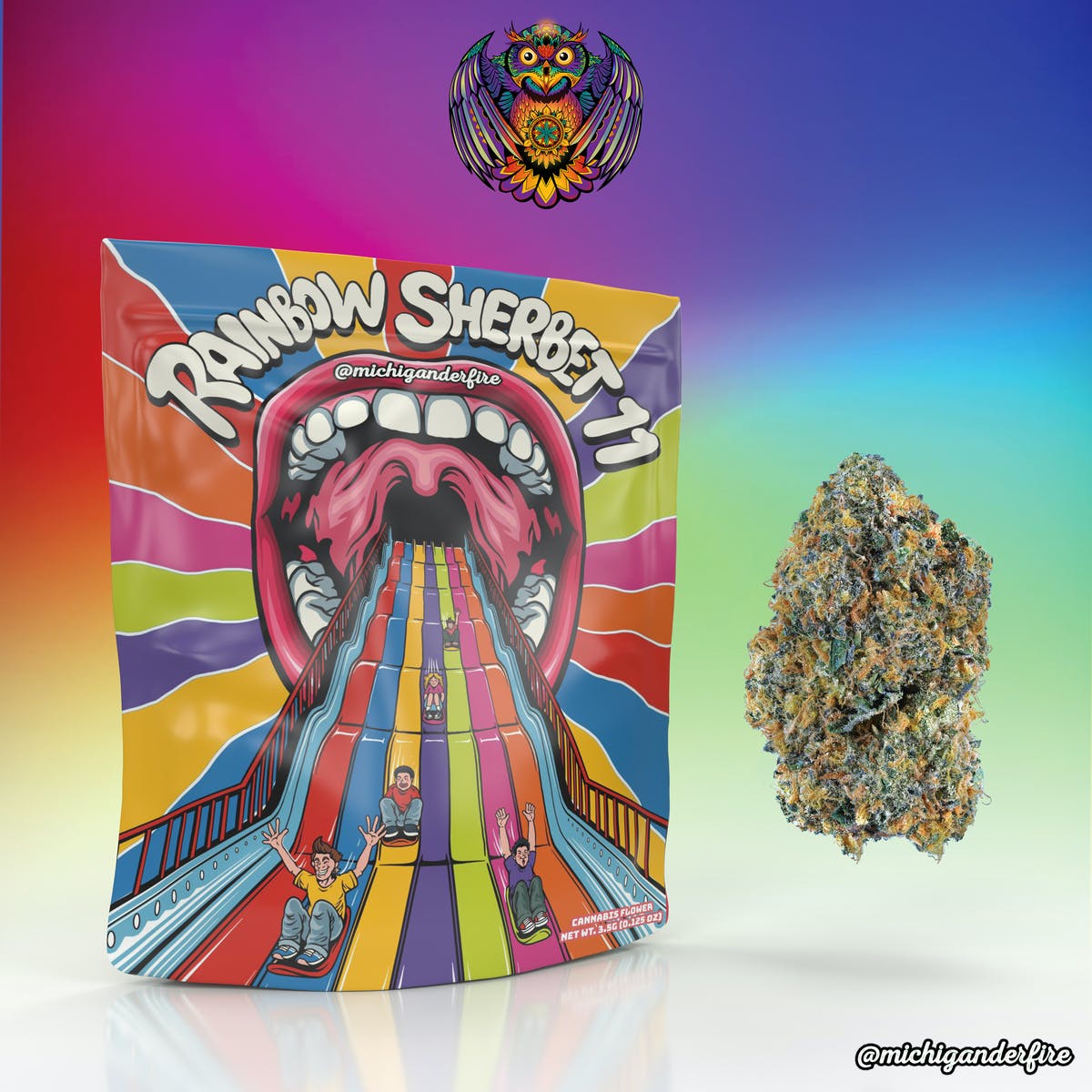 Michigander Fire - Rainbow Sherbet 11 (RS11)