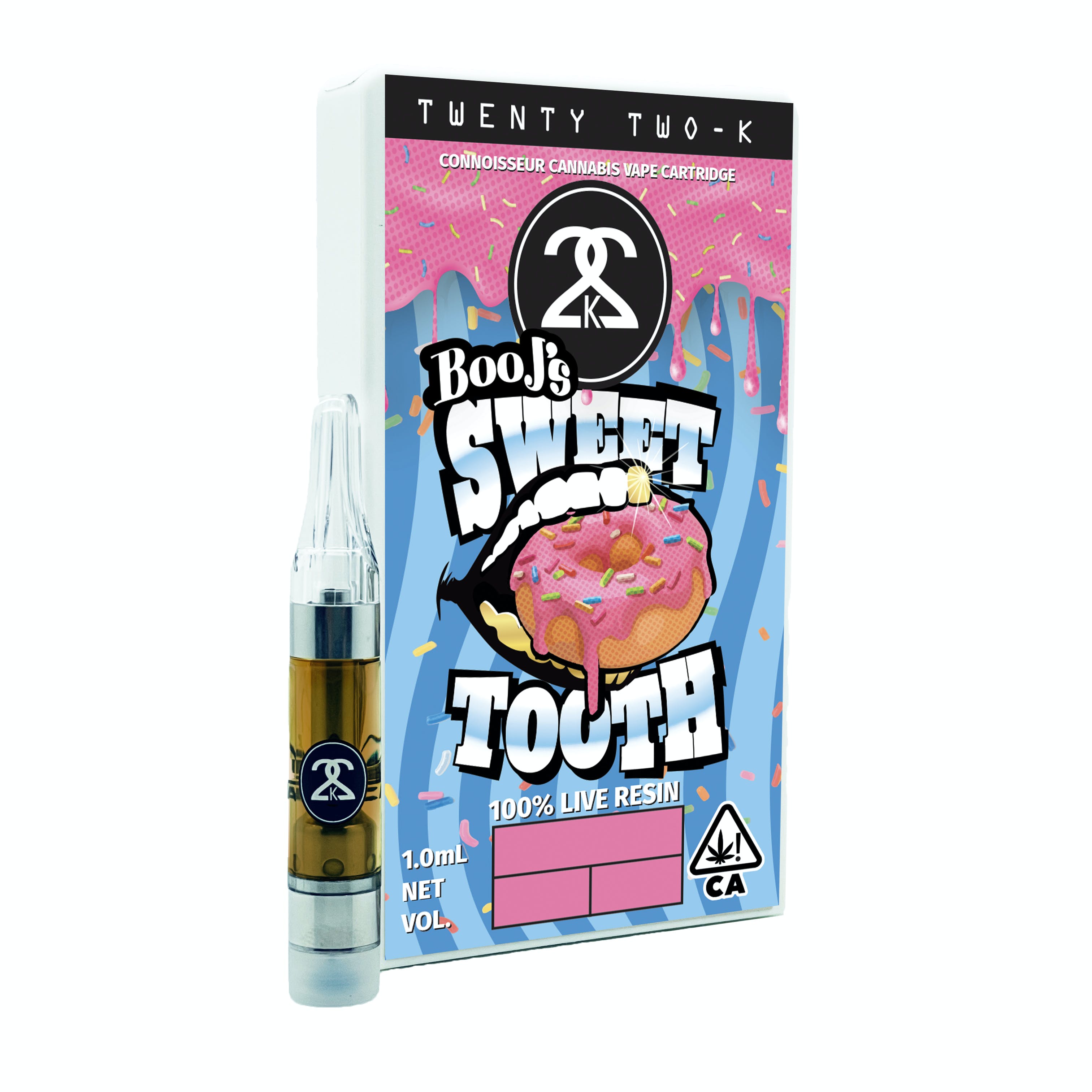 22K x Boo Johnson - Boo J's Sweet Tooth - 100% Live Resin - 1.0ml Cartridge