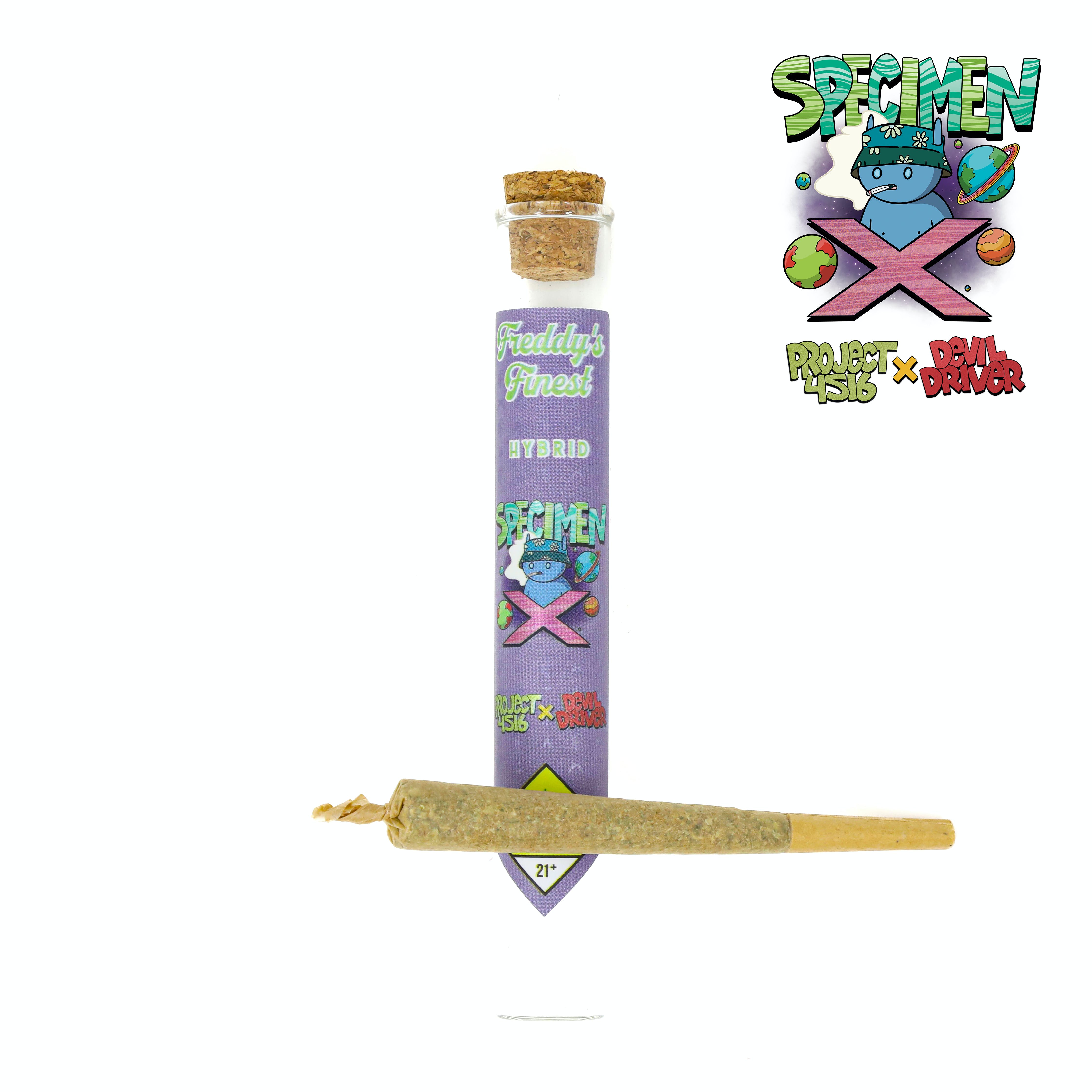 Specimen X 1g Pre-Roll - Freddy's Finest