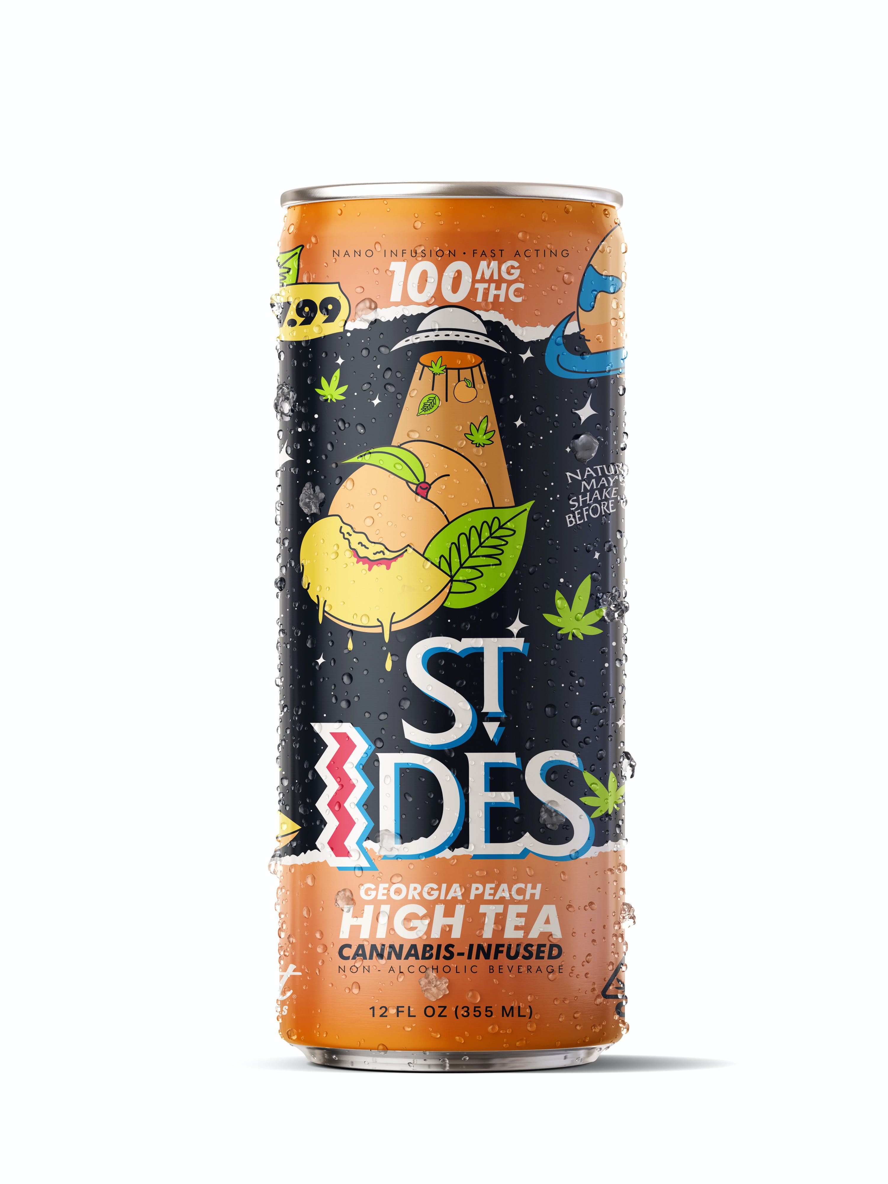 ST IDES - GEORGIA PEACH | 12OZ HIGH TEA 100MG