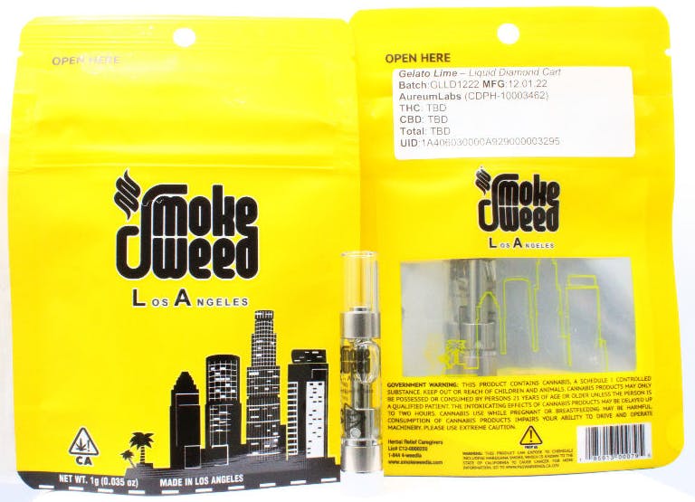 SWLA - Liquid Diamond Gelato Lime 1G Cart