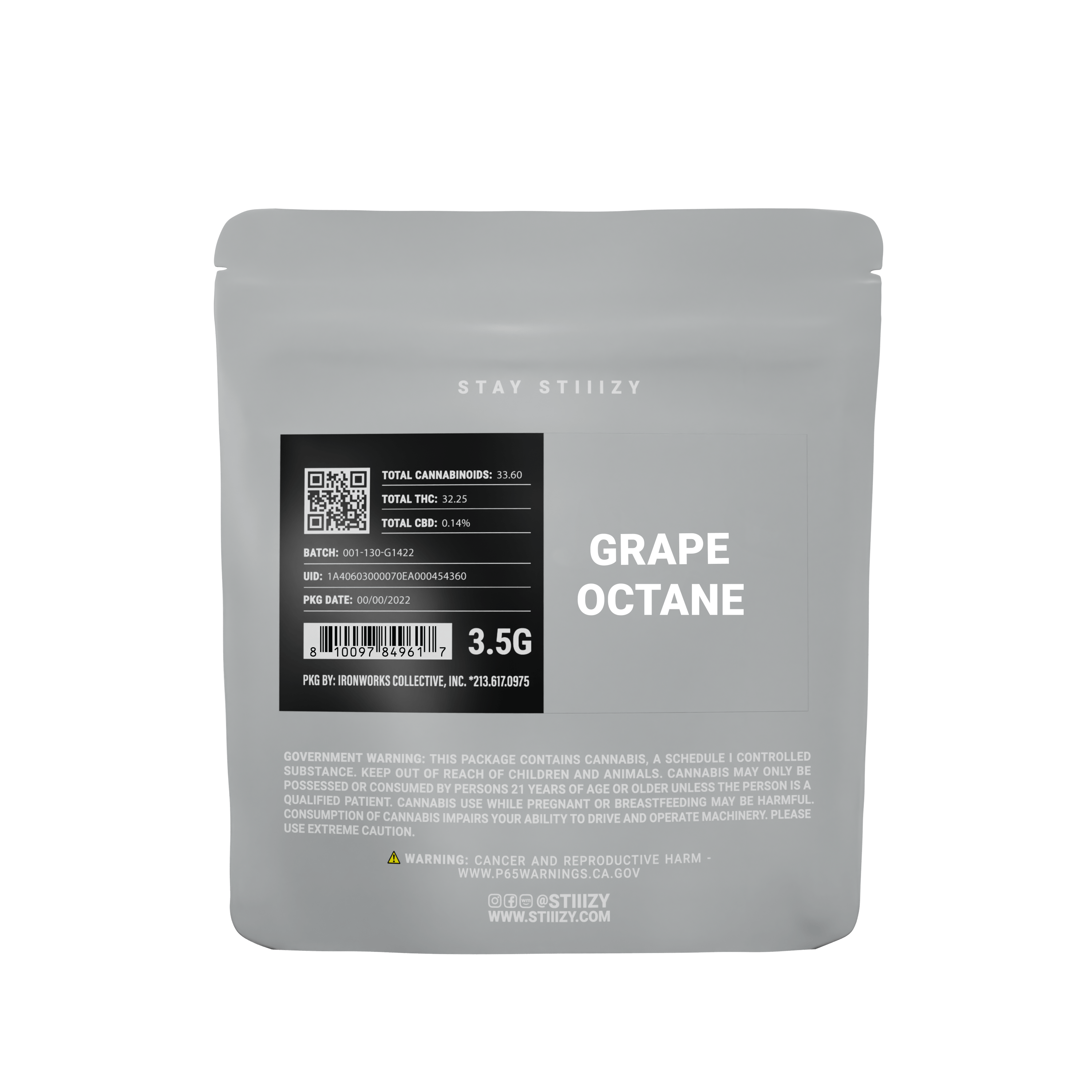 GRAPE OCTANE - GREY LABEL 3.5G