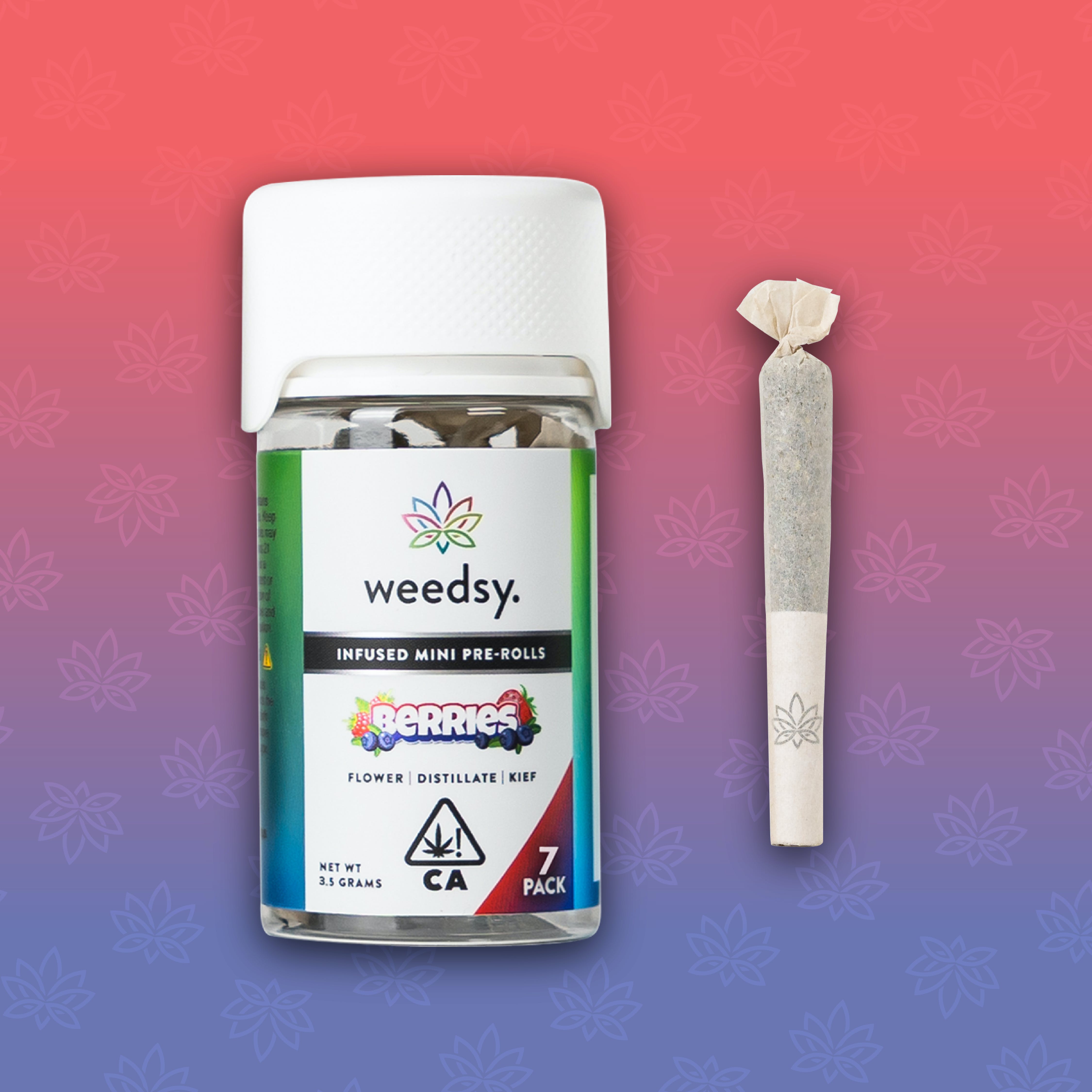 Berries 3.5G Infused Mini Pre-Rolls (7-Pack)