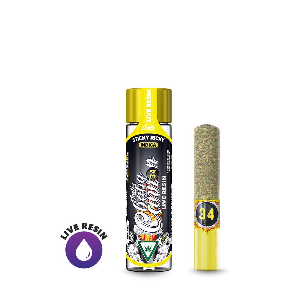 Jeeter Live Resin Infused - Baby Cannon - Sticky Ricky
